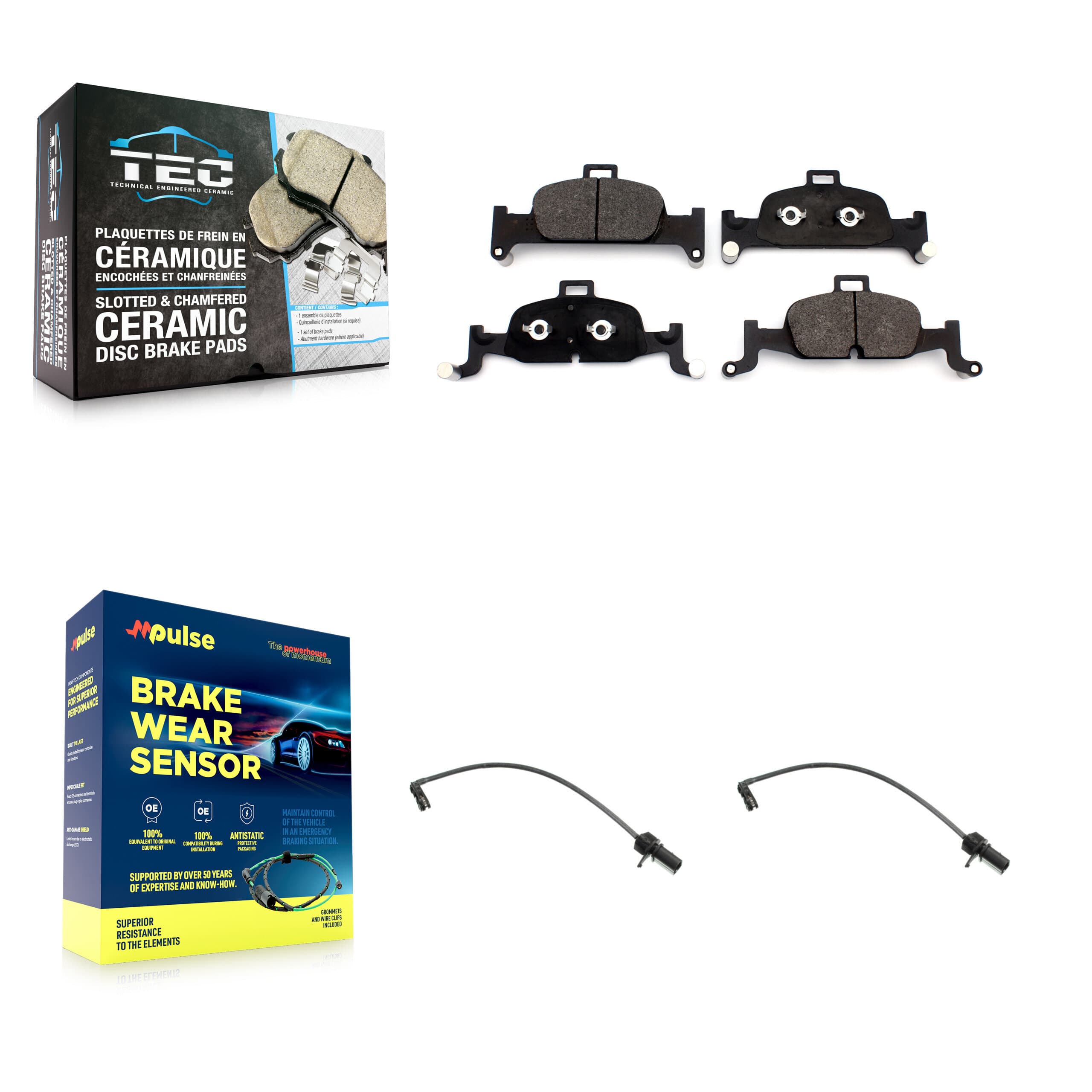TEC - KTW-101017 - Front Disc Brake Pad Kits image 1