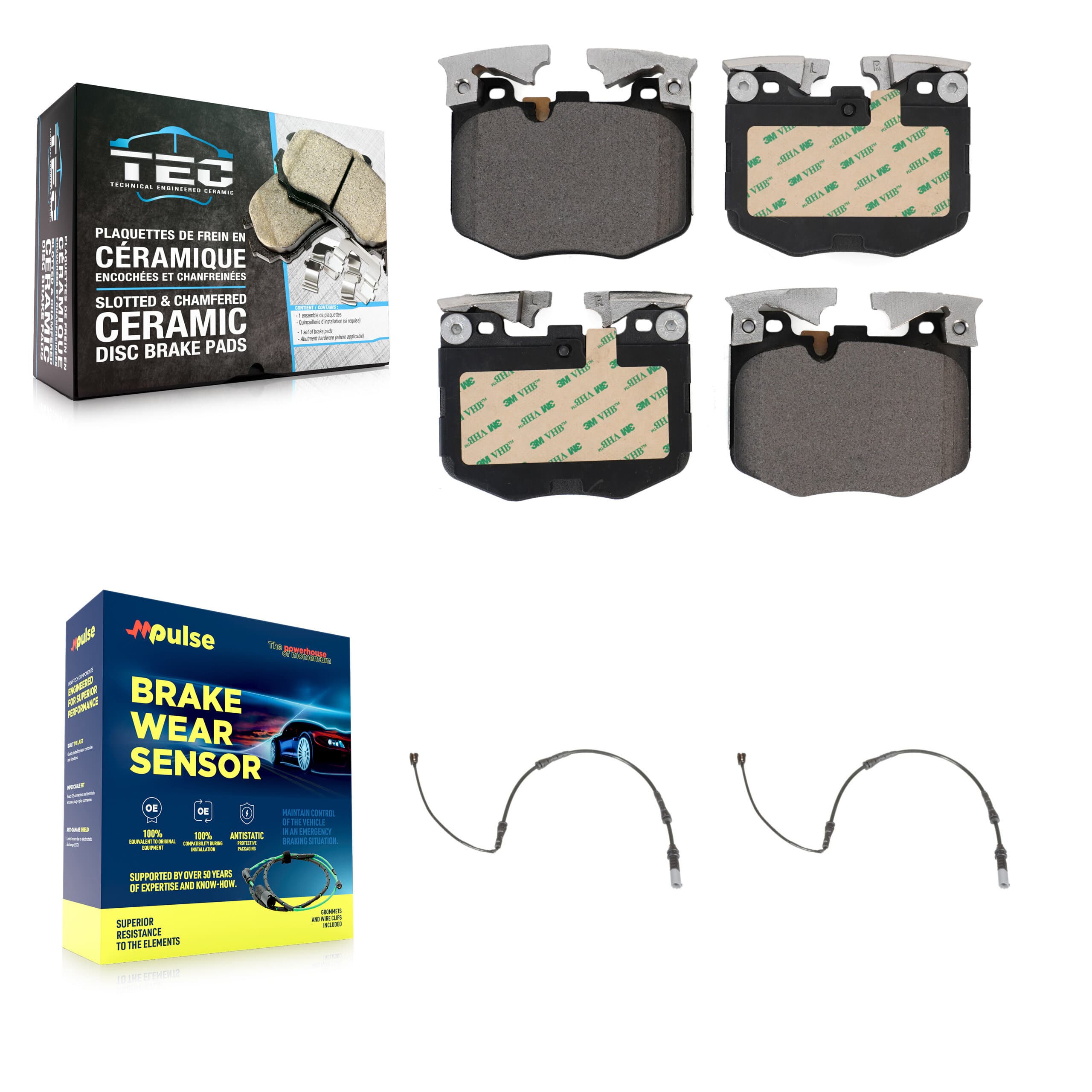 TEC - KTW-101042 - Front Disc Brake Pad Kits image 1