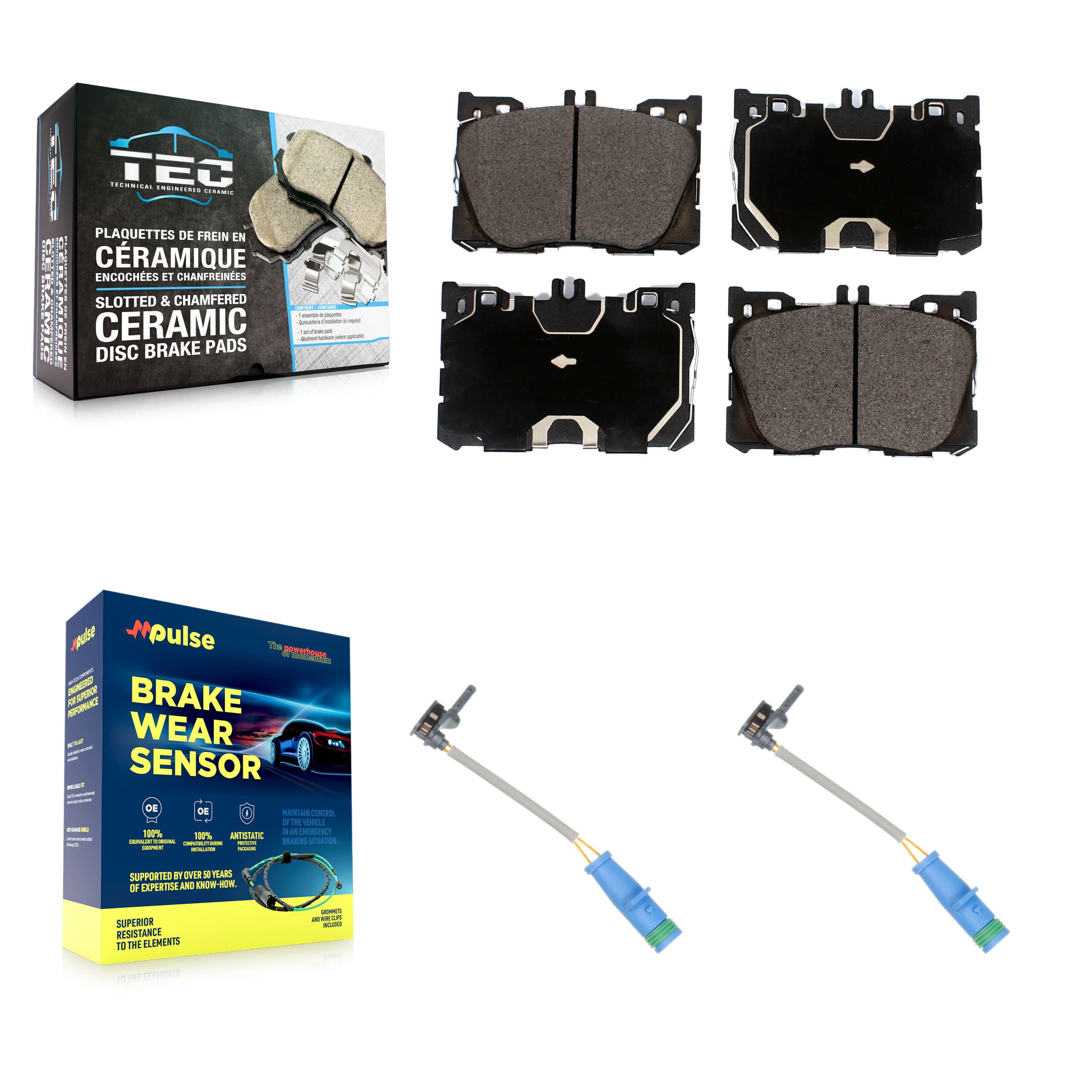TEC - KTW-101044 - Front Disc Brake Pad Kits image 1