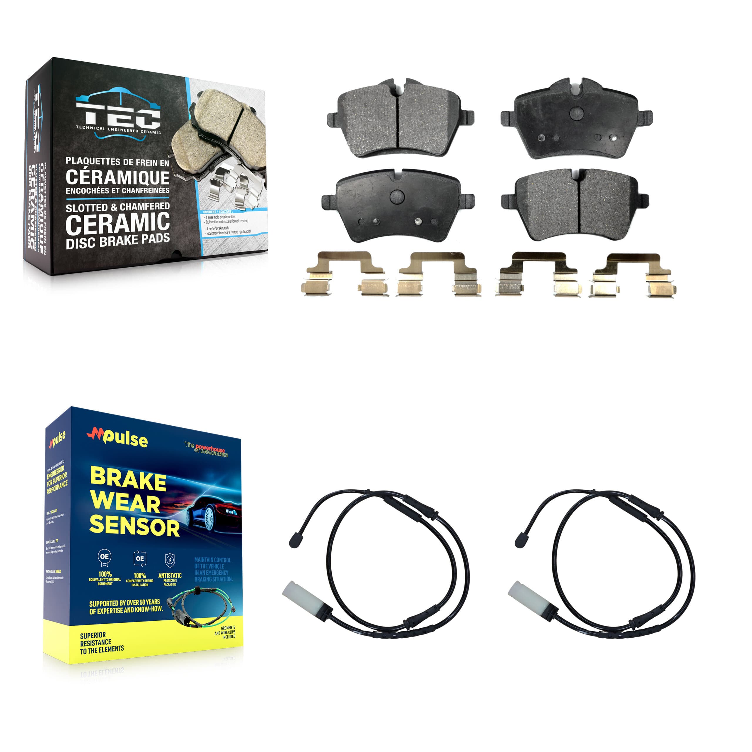 TEC - KTW-101047 - Front Disc Brake Pad Kits image 1