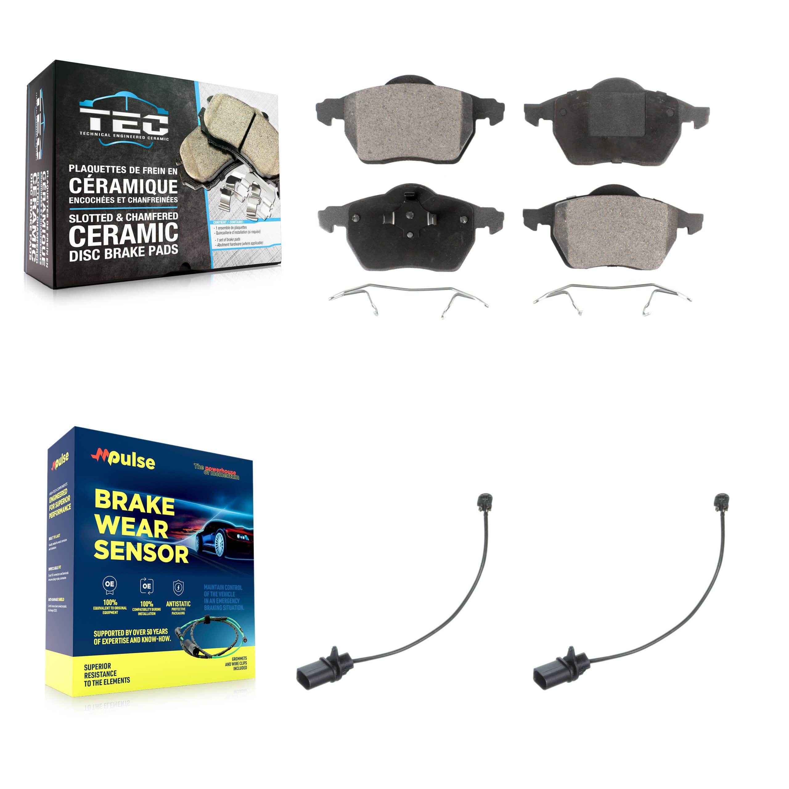 TEC - KTW-101051 - Front Disc Brake Pad Kits image 1