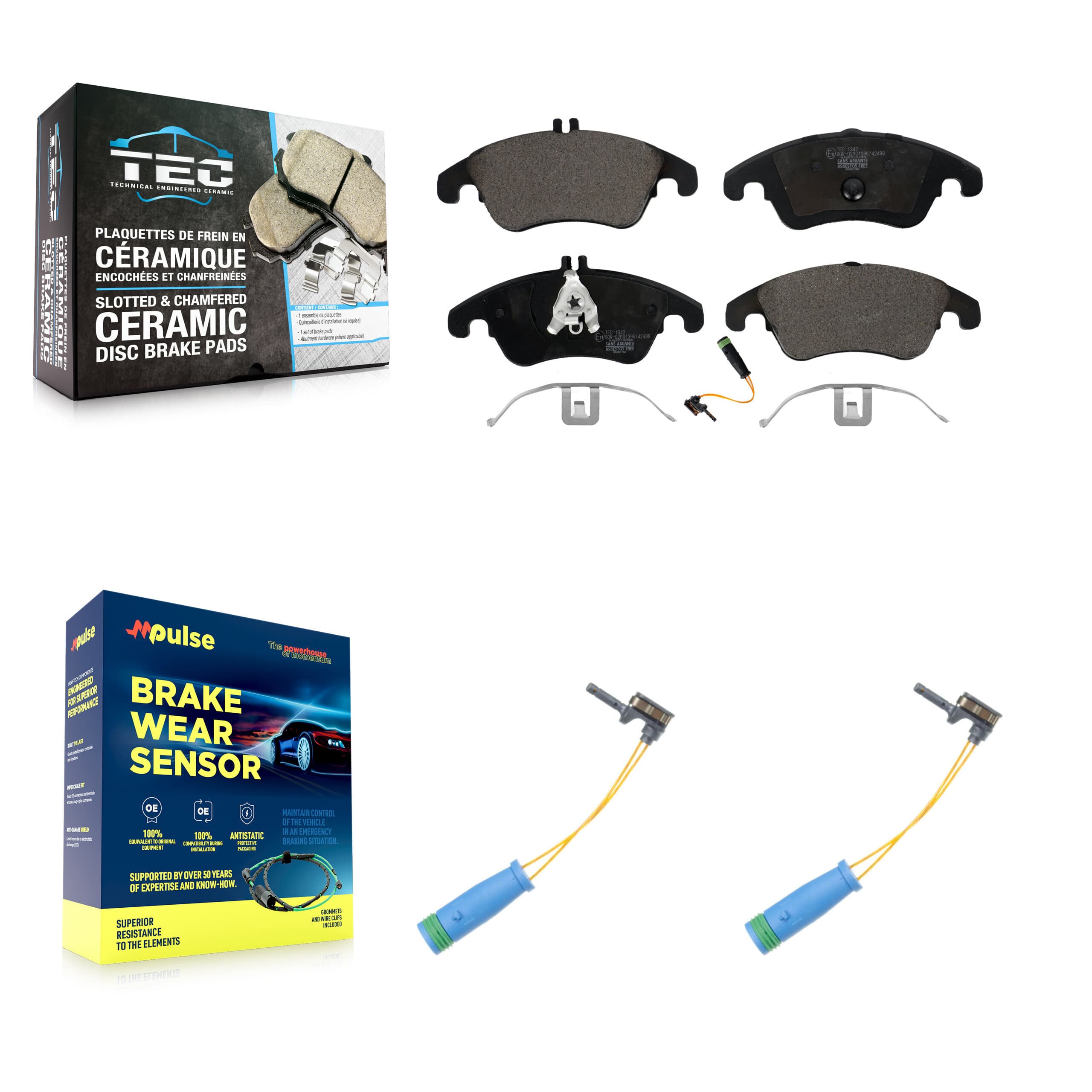 TEC - KTW-101058 - Front Disc Brake Pad Kits image 1