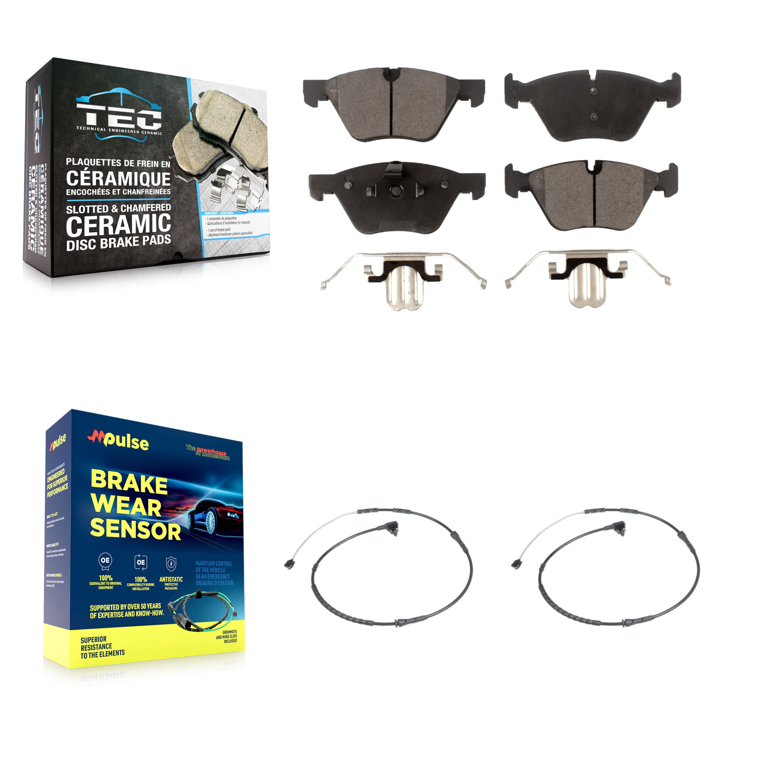 TEC - KTW-101064 - Front Disc Brake Pad Kits image 1