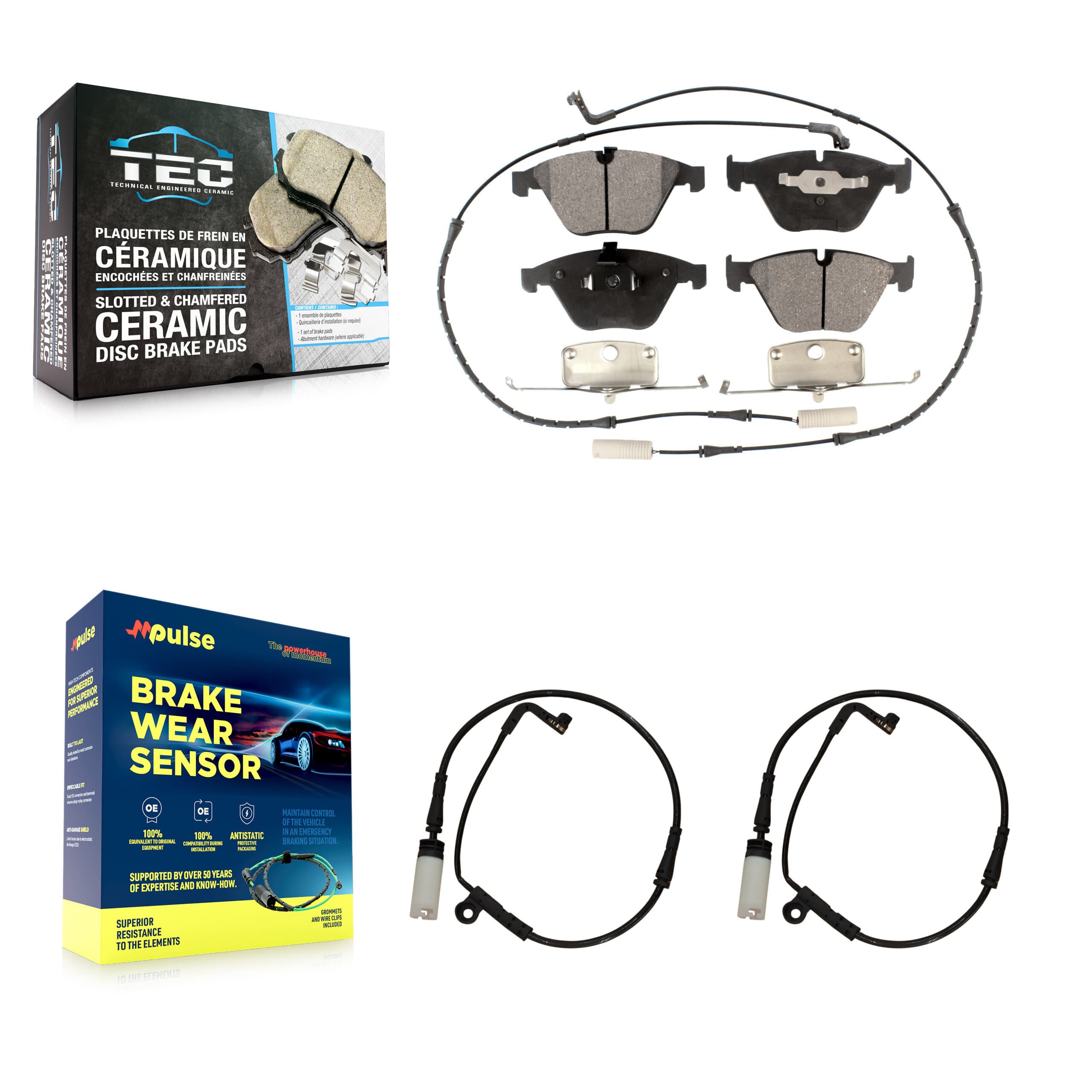 TEC - KTW-101069 - Front Disc Brake Pad Kits image 1