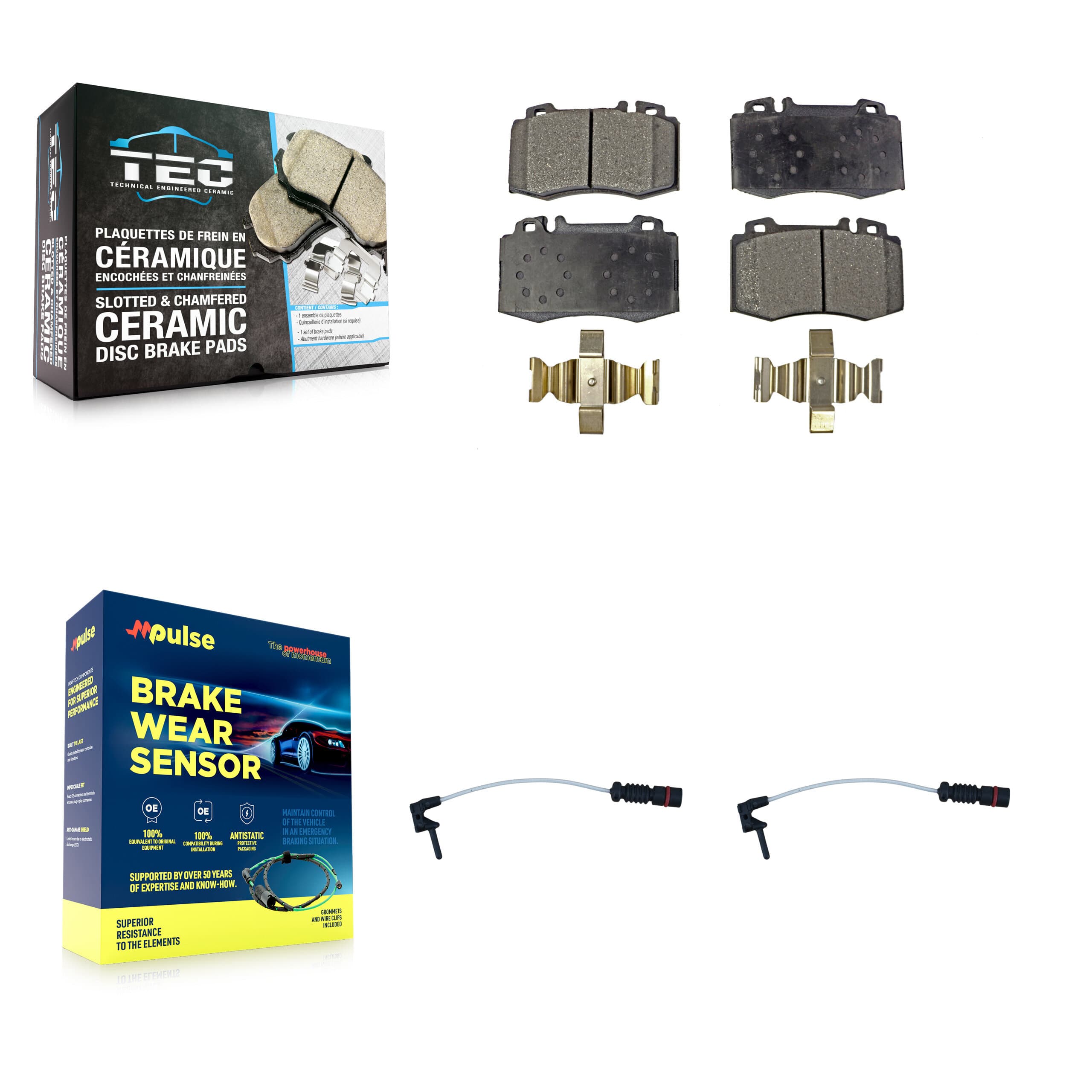 TEC - KTW-101072 - Front Disc Brake Pad Kits image 1