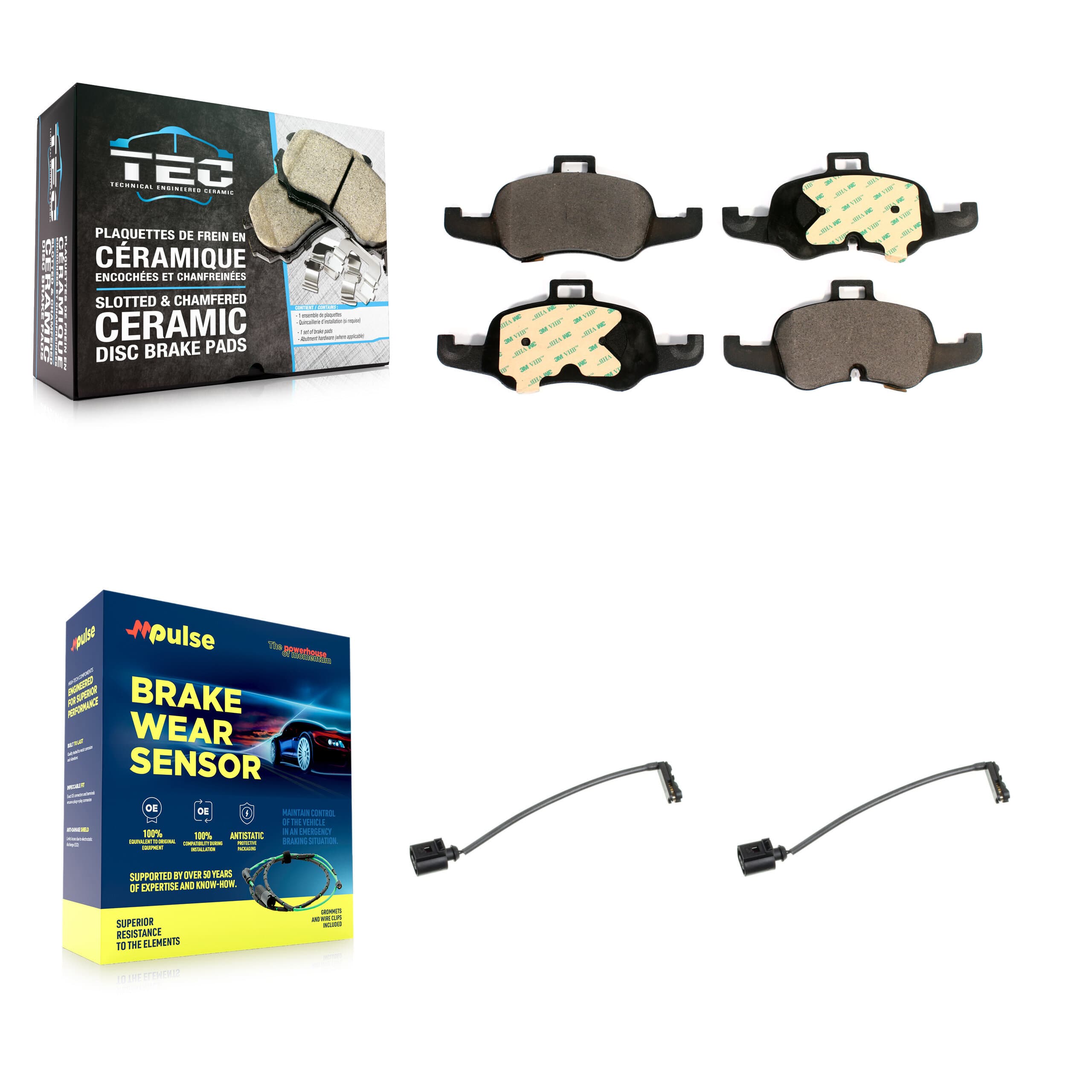 TEC - KTW-101073 - Front Disc Brake Pad Kits image 1