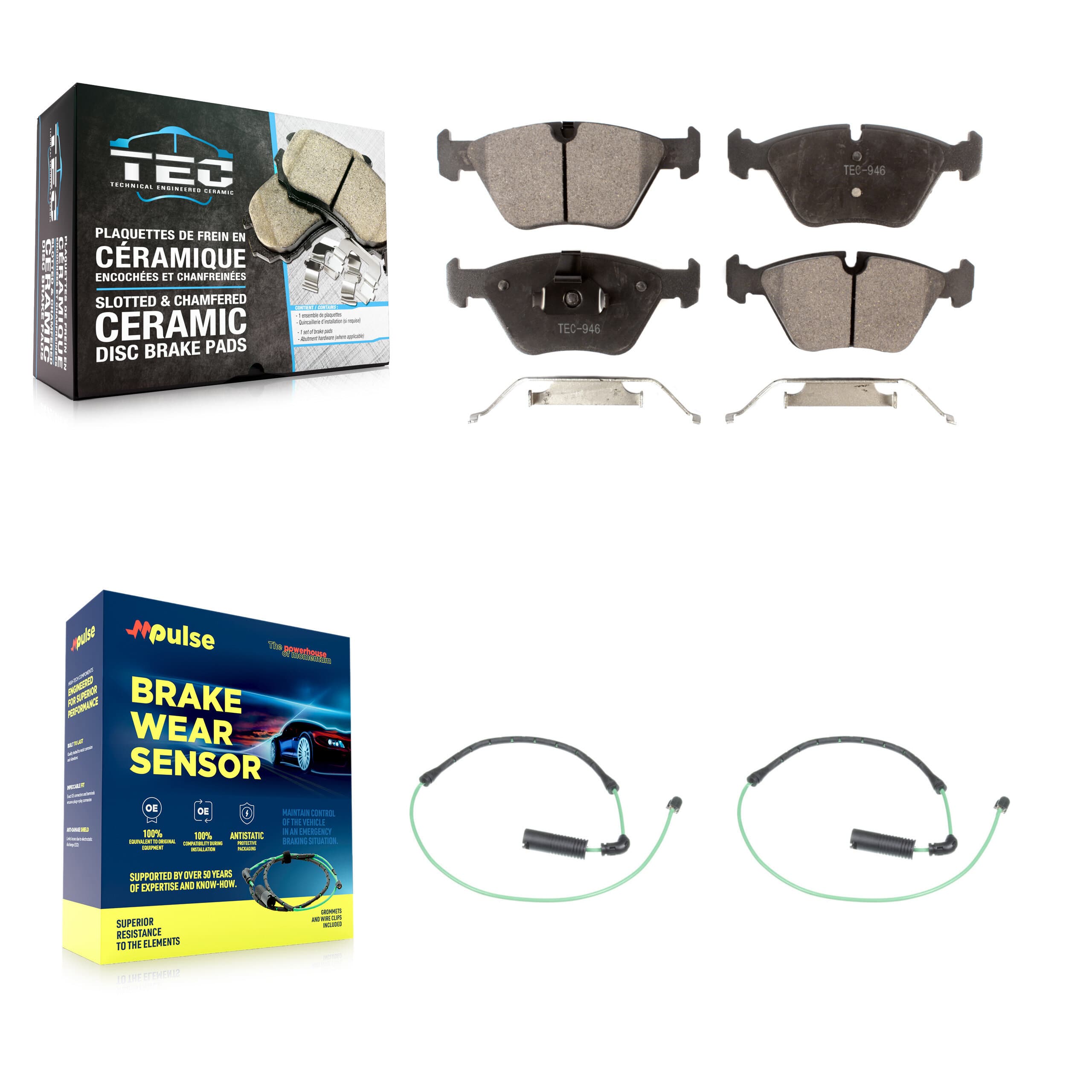 TEC - KTW-101079 - Front Disc Brake Pad Kits image 1