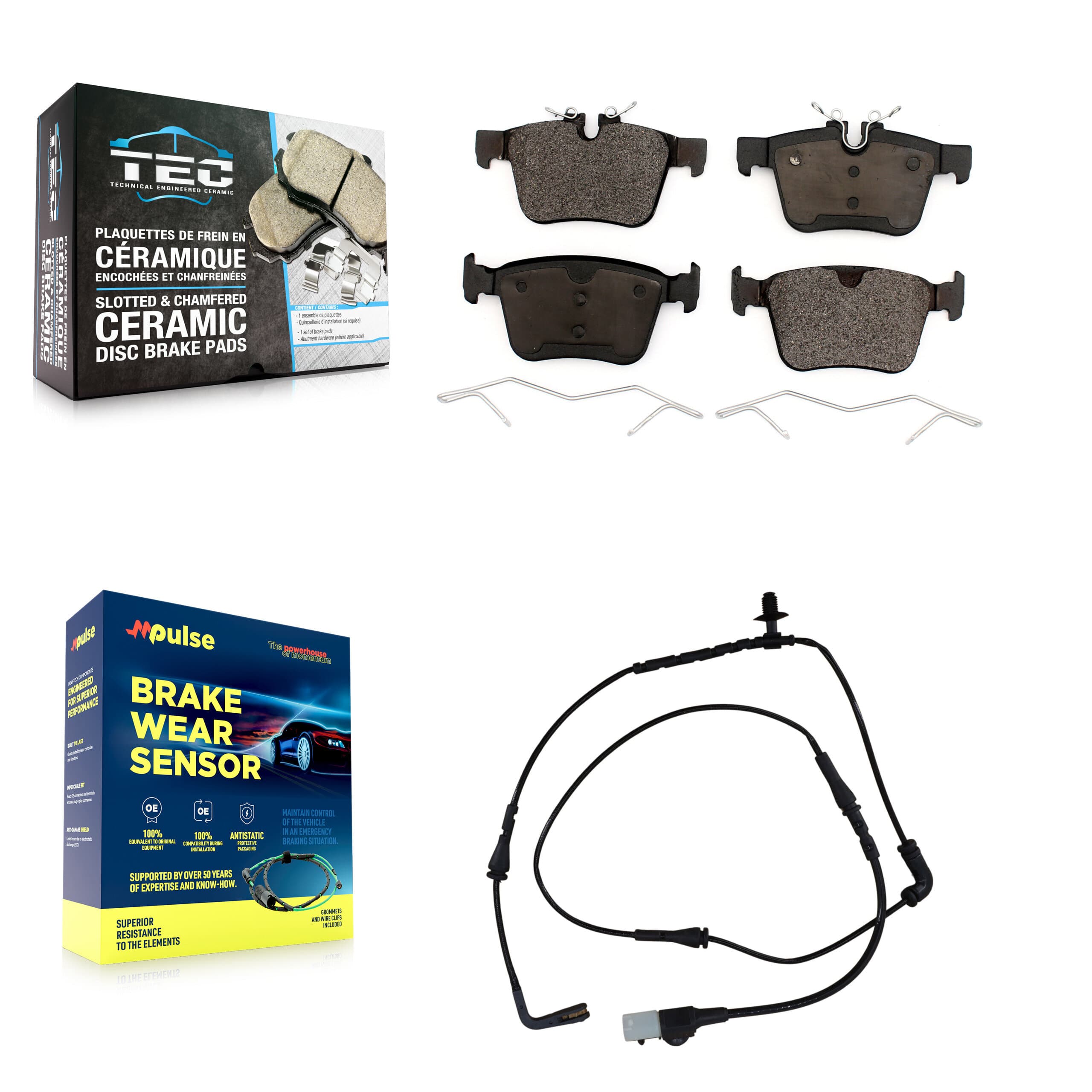TEC - KTW-101094 - Rear Disc Brake Pad Kits image 1