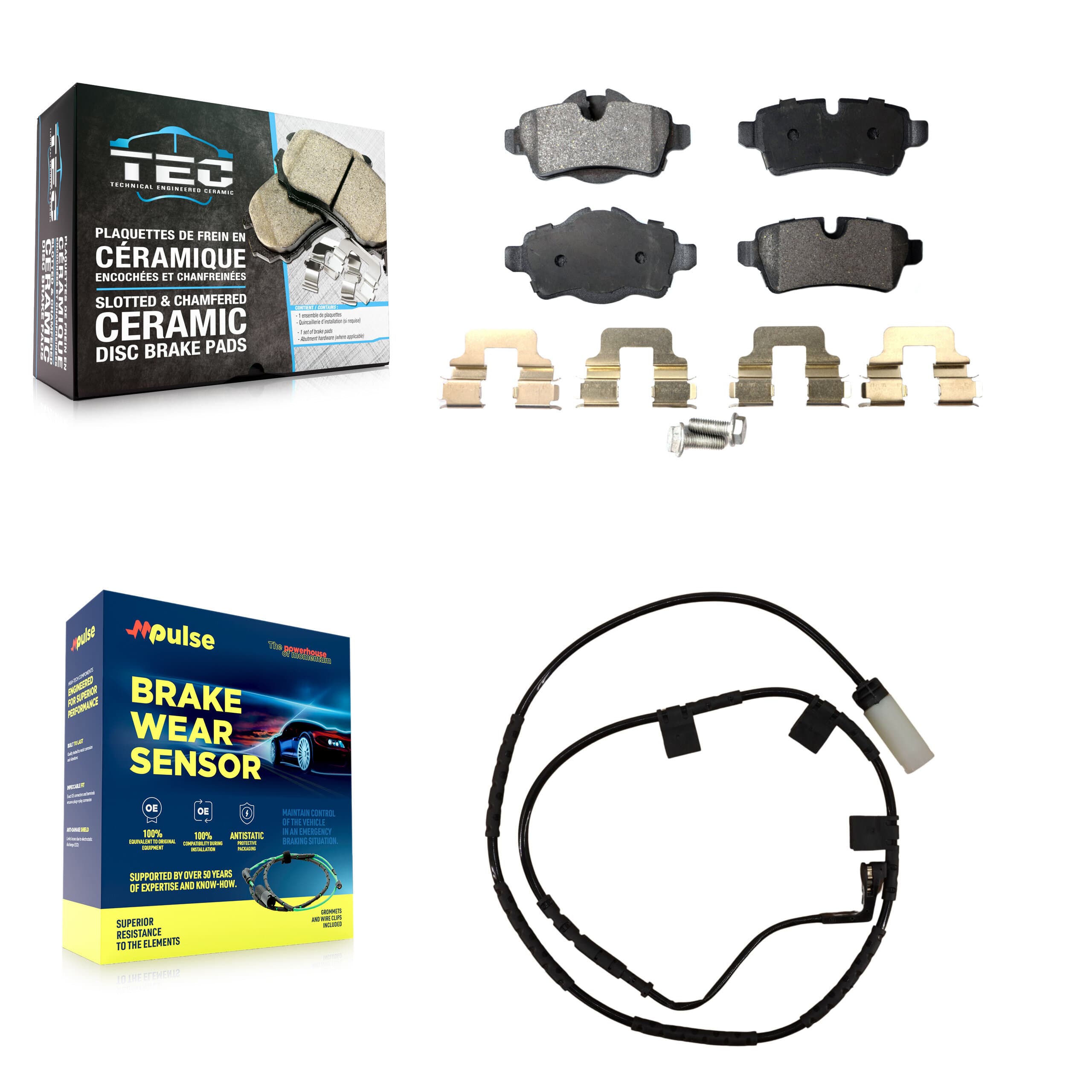 TEC - KTW-101095 - Rear Disc Brake Pad Kits image 1