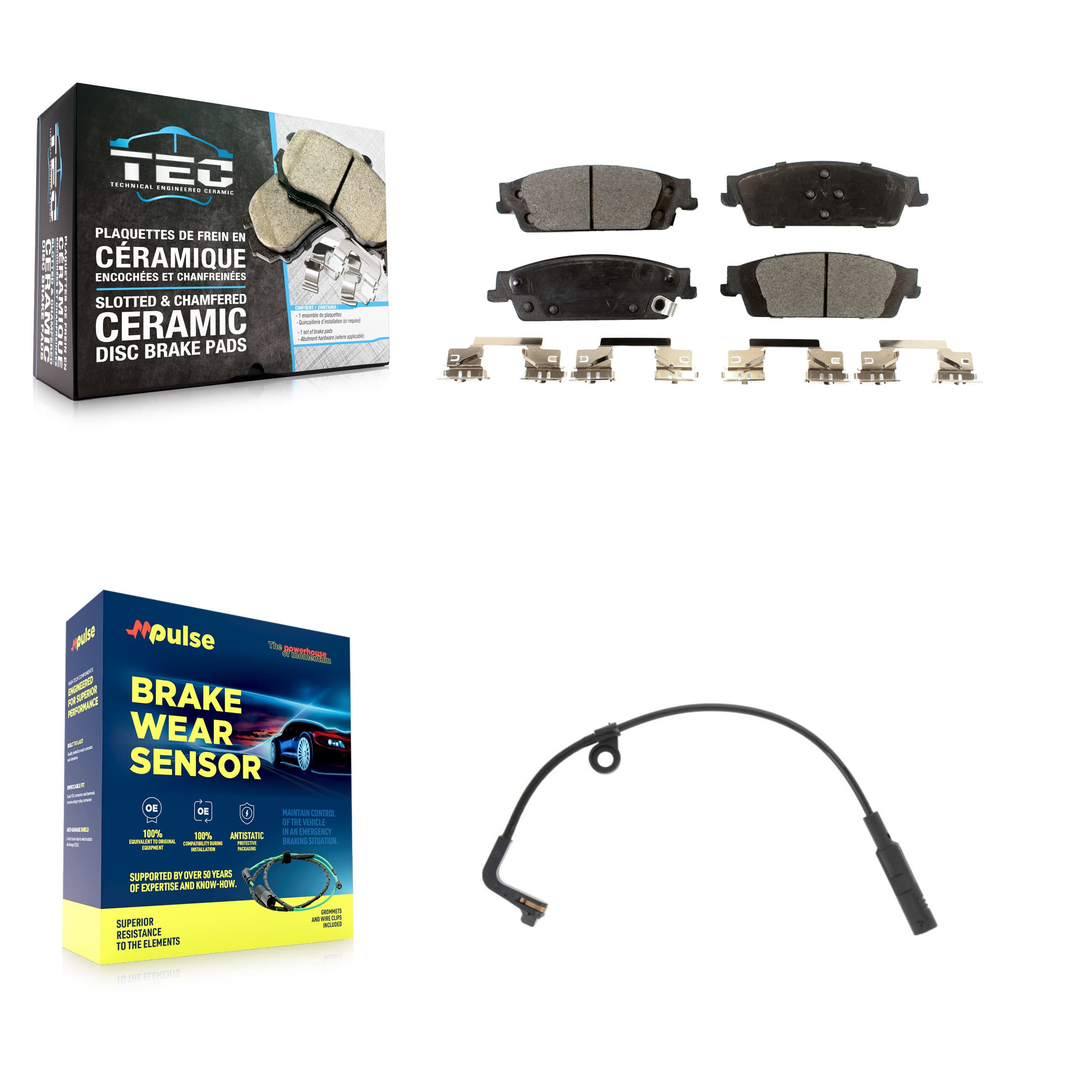 TEC - KTW-101108 - Rear Disc Brake Pad Kits image 1