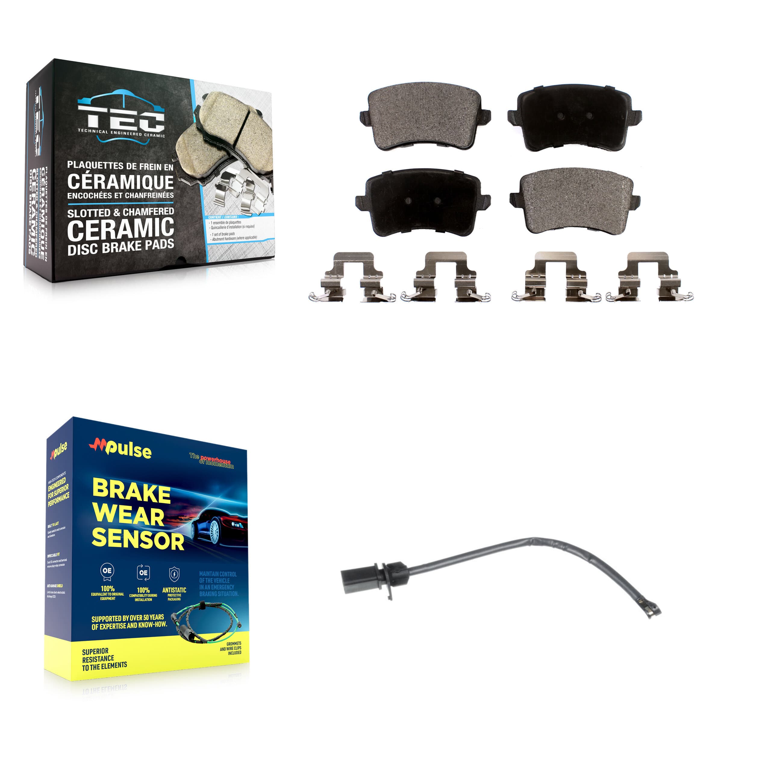 TEC - KTW-101126 - Rear Disc Brake Pad Kits image 1