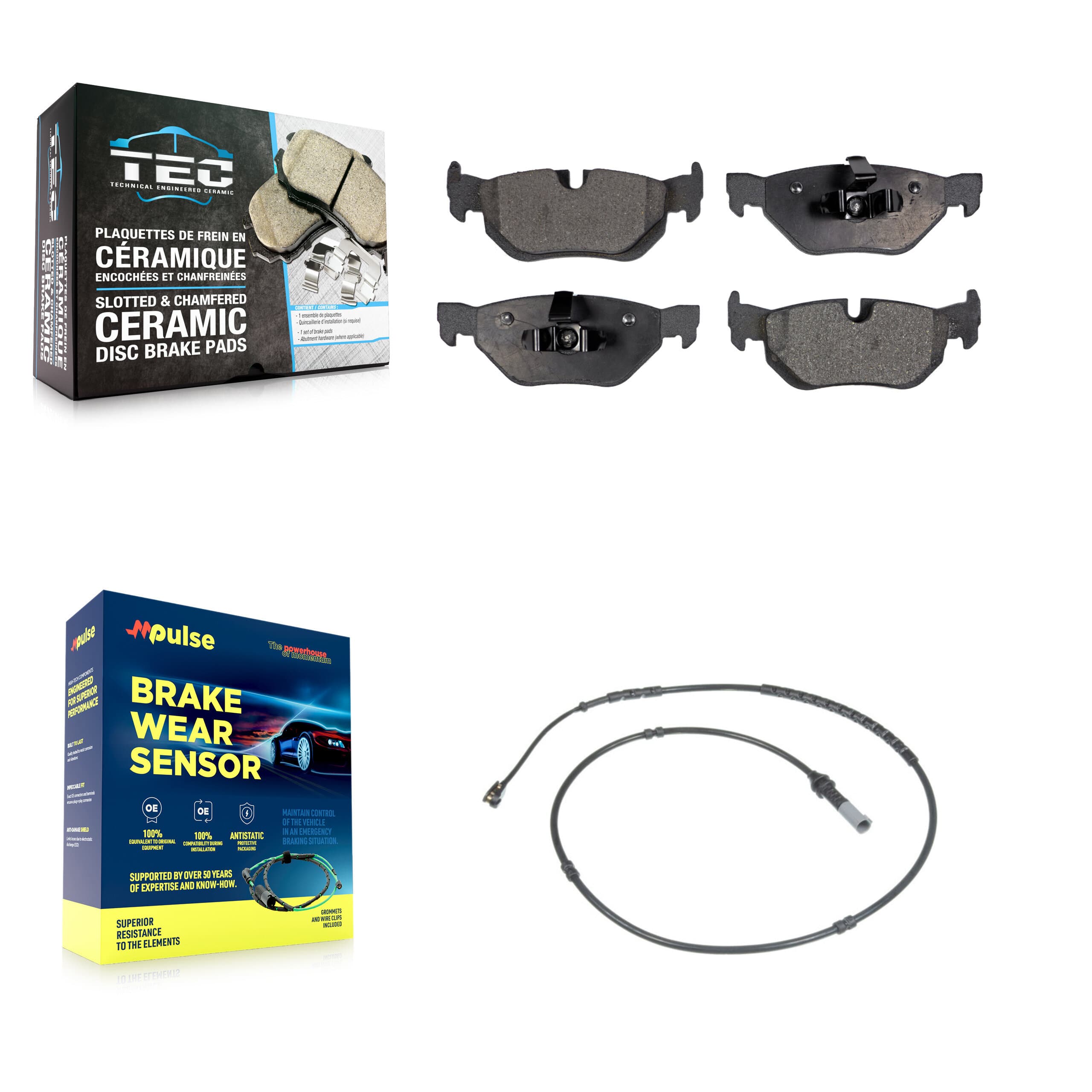 TEC - KTW-101135 - Rear Disc Brake Pad Kits image 1