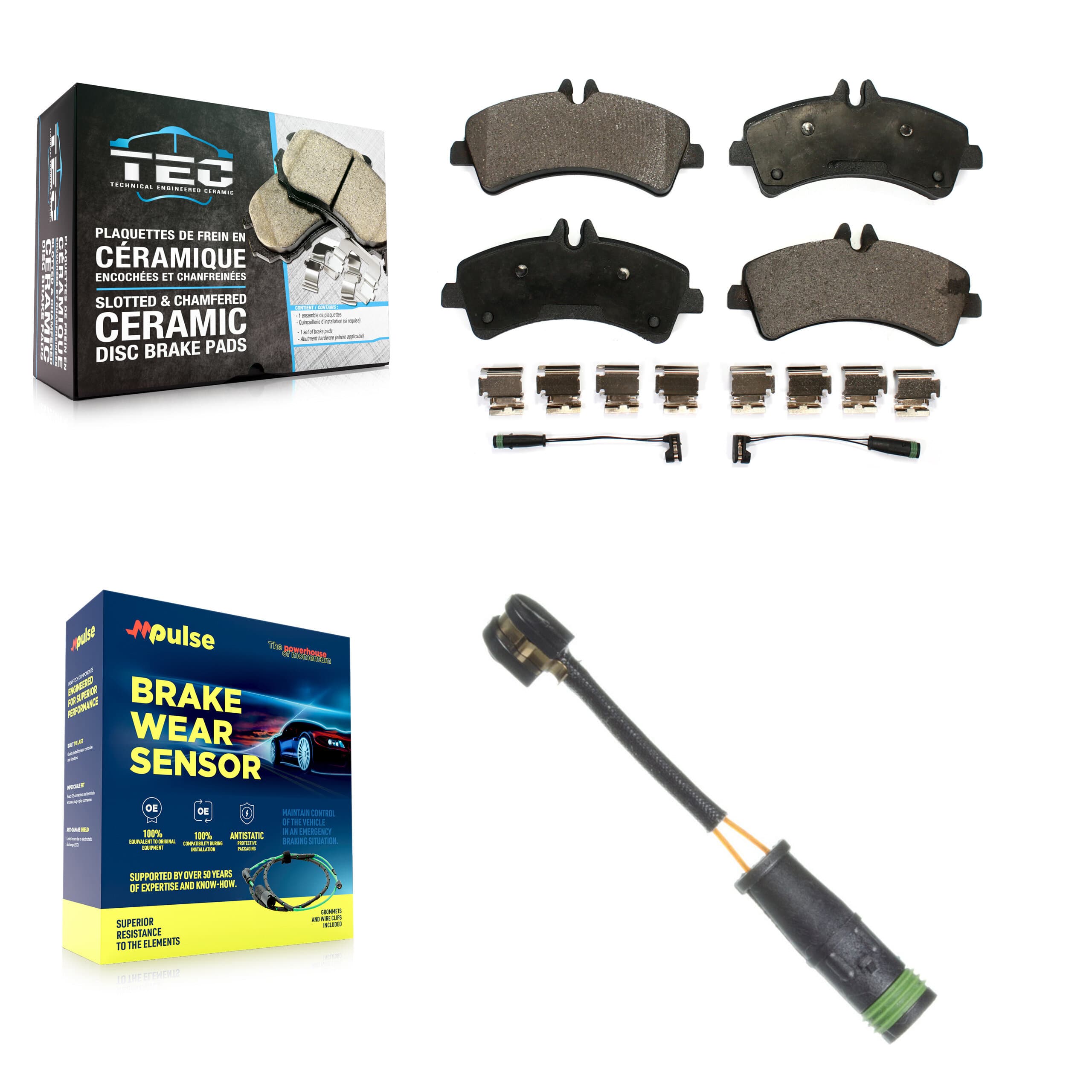 TEC - KTW-101139 - Rear Disc Brake Pad Kits image 1