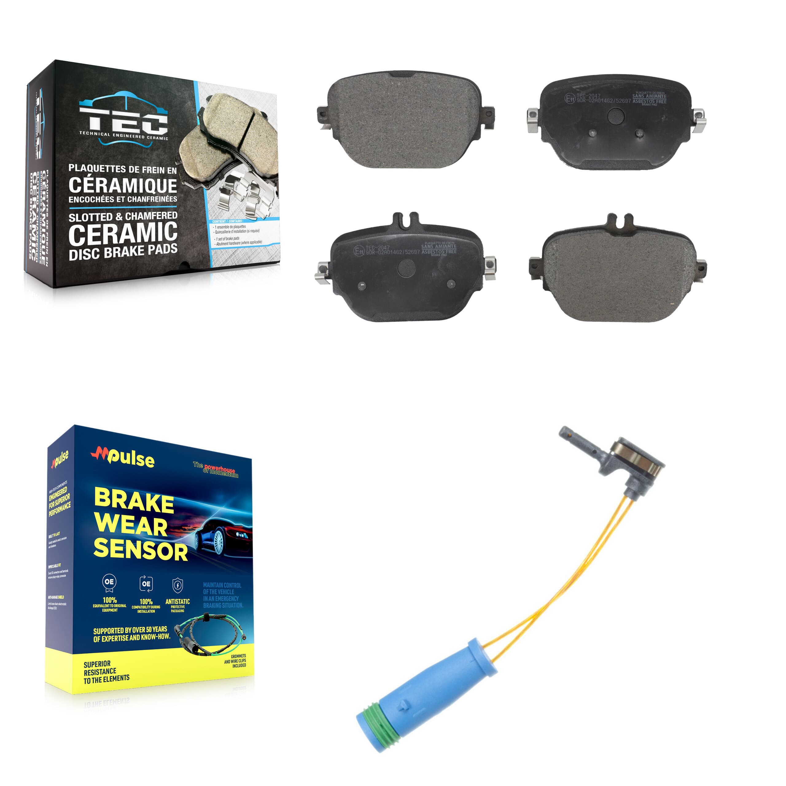 TEC - KTW-101193 - Rear Disc Brake Pad Kits image 1
