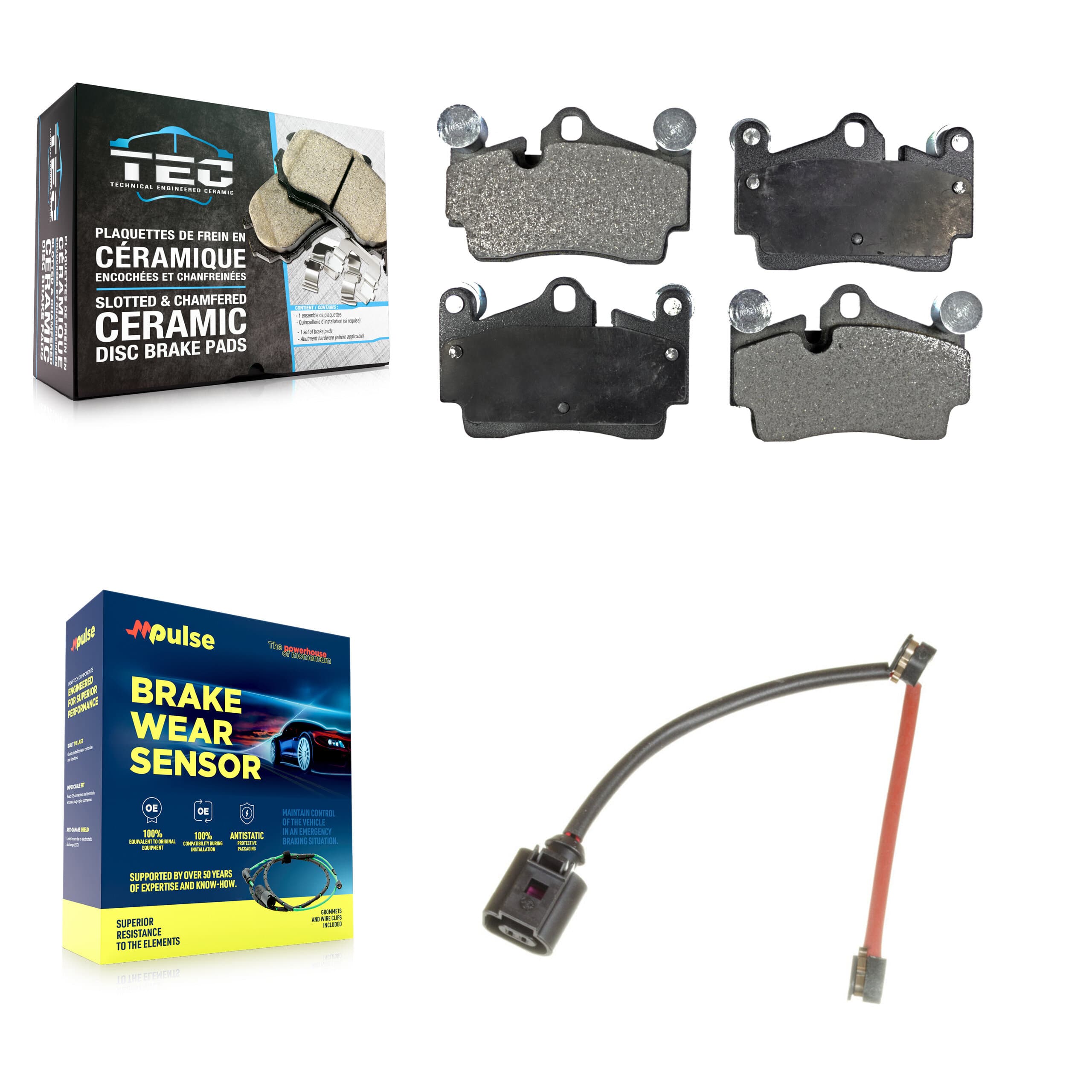 TEC - KTW-101209 - Rear Disc Brake Pad Kits image 1