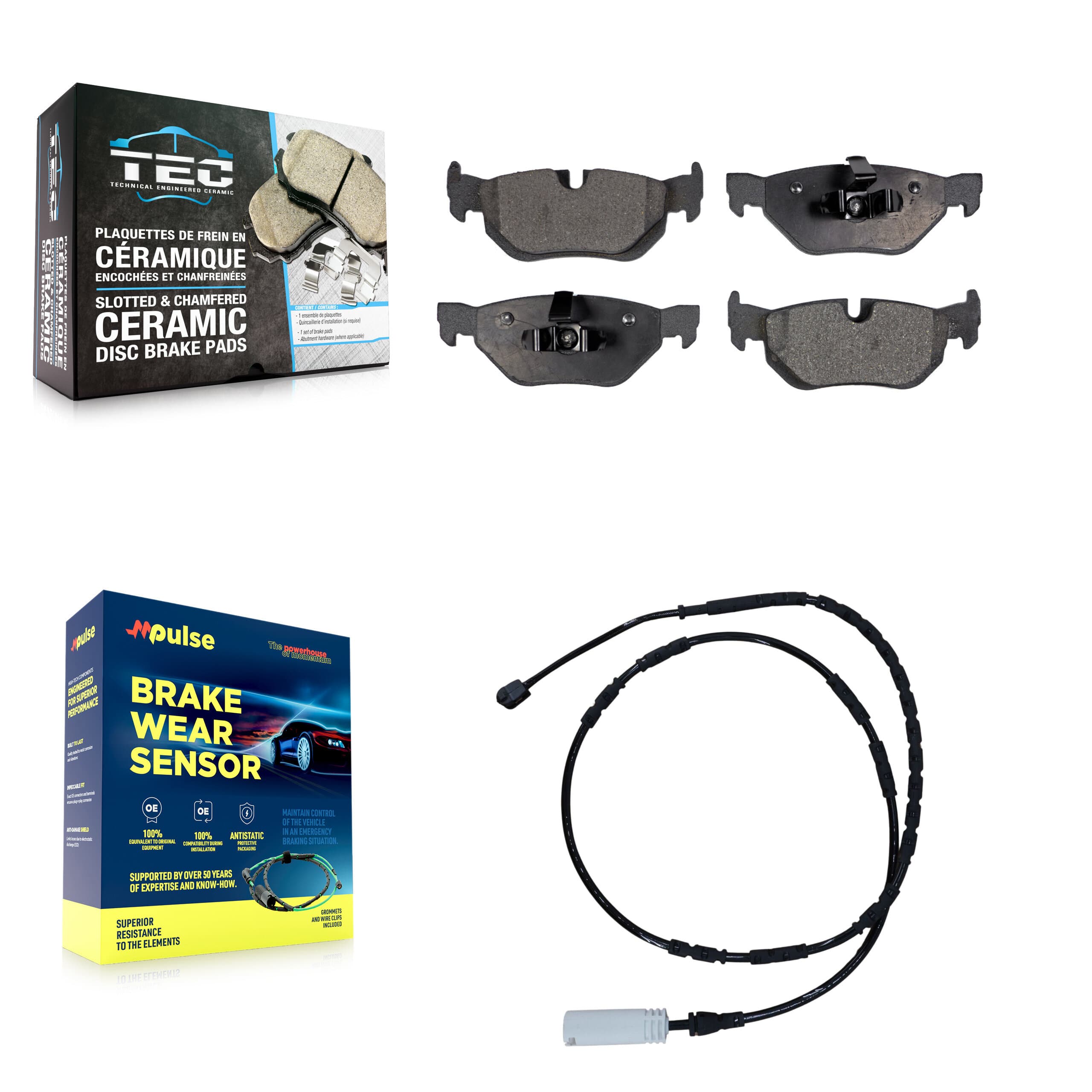 TEC - KTW-101212 - Rear Disc Brake Pad Kits image 1