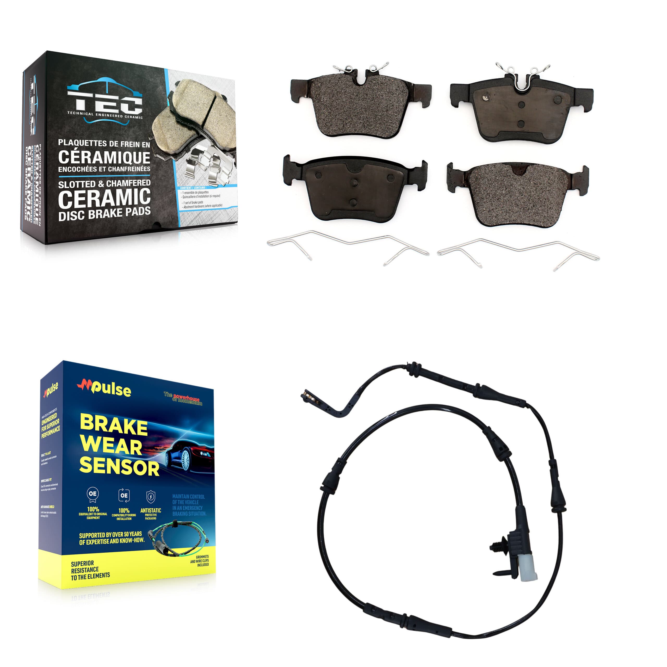 TEC - KTW-101213 - Rear Disc Brake Pad Kits image 1