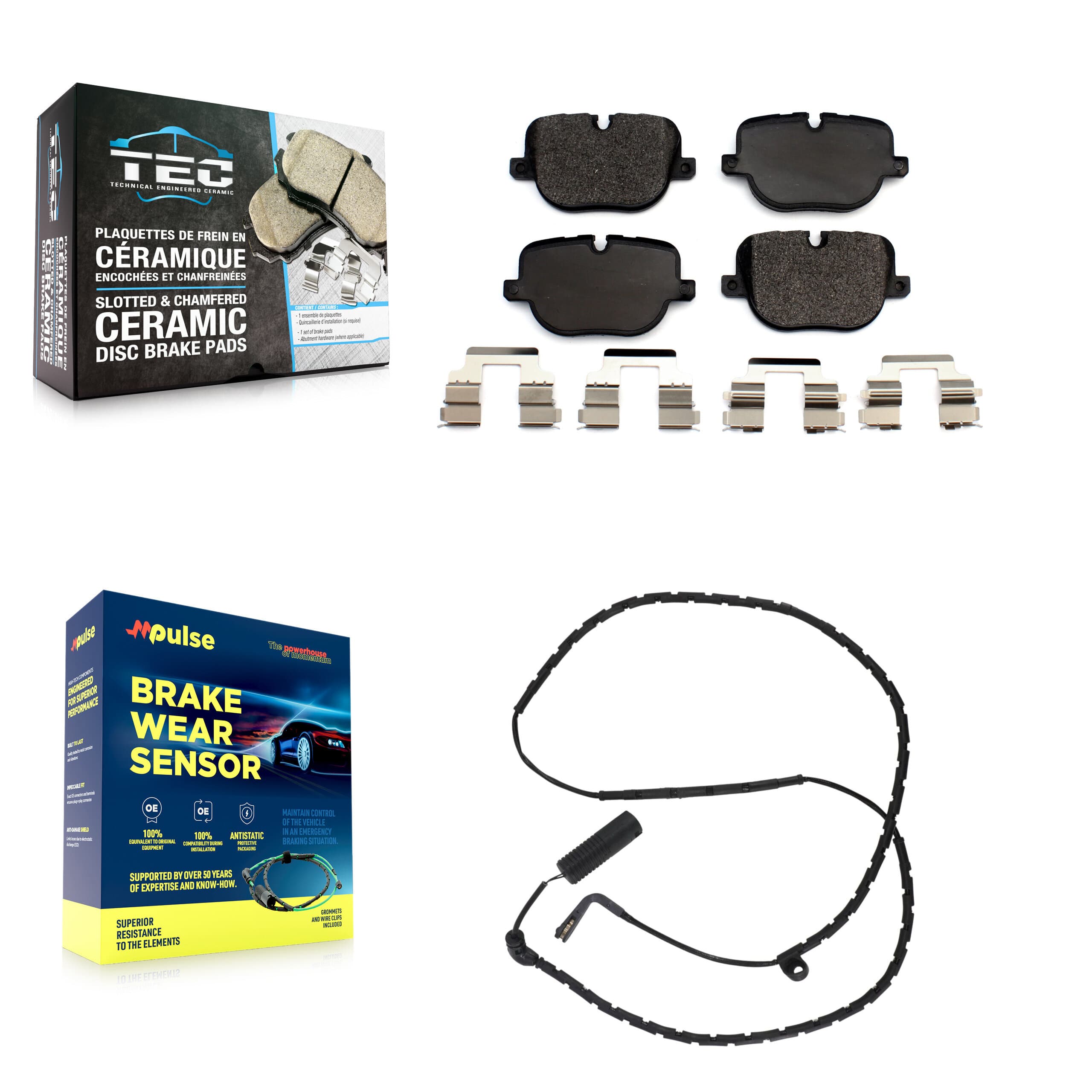 TEC - KTW-101215 - Rear Disc Brake Pad Kits image 1