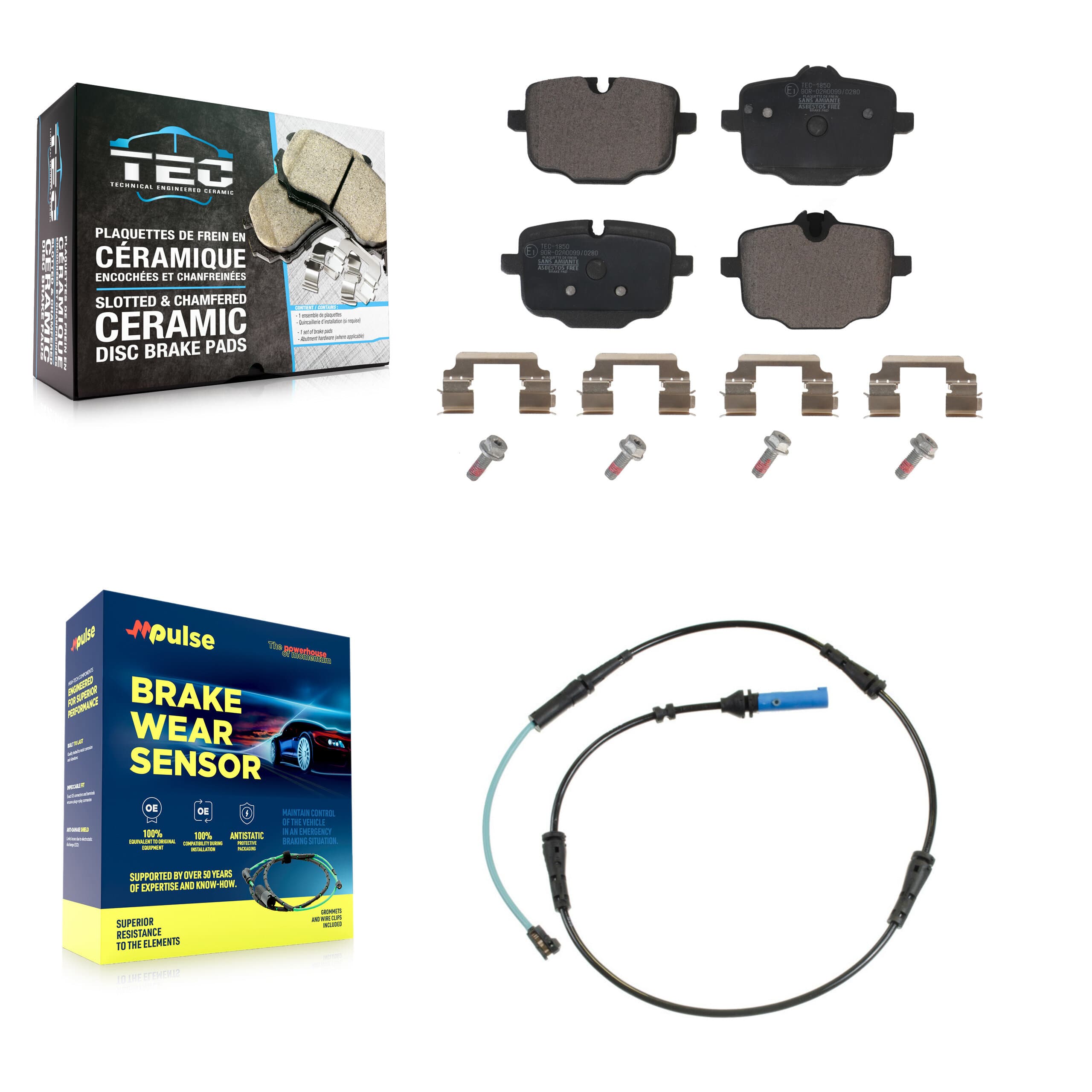 TEC - KTW-101219 - Rear Disc Brake Pad Kits image 1