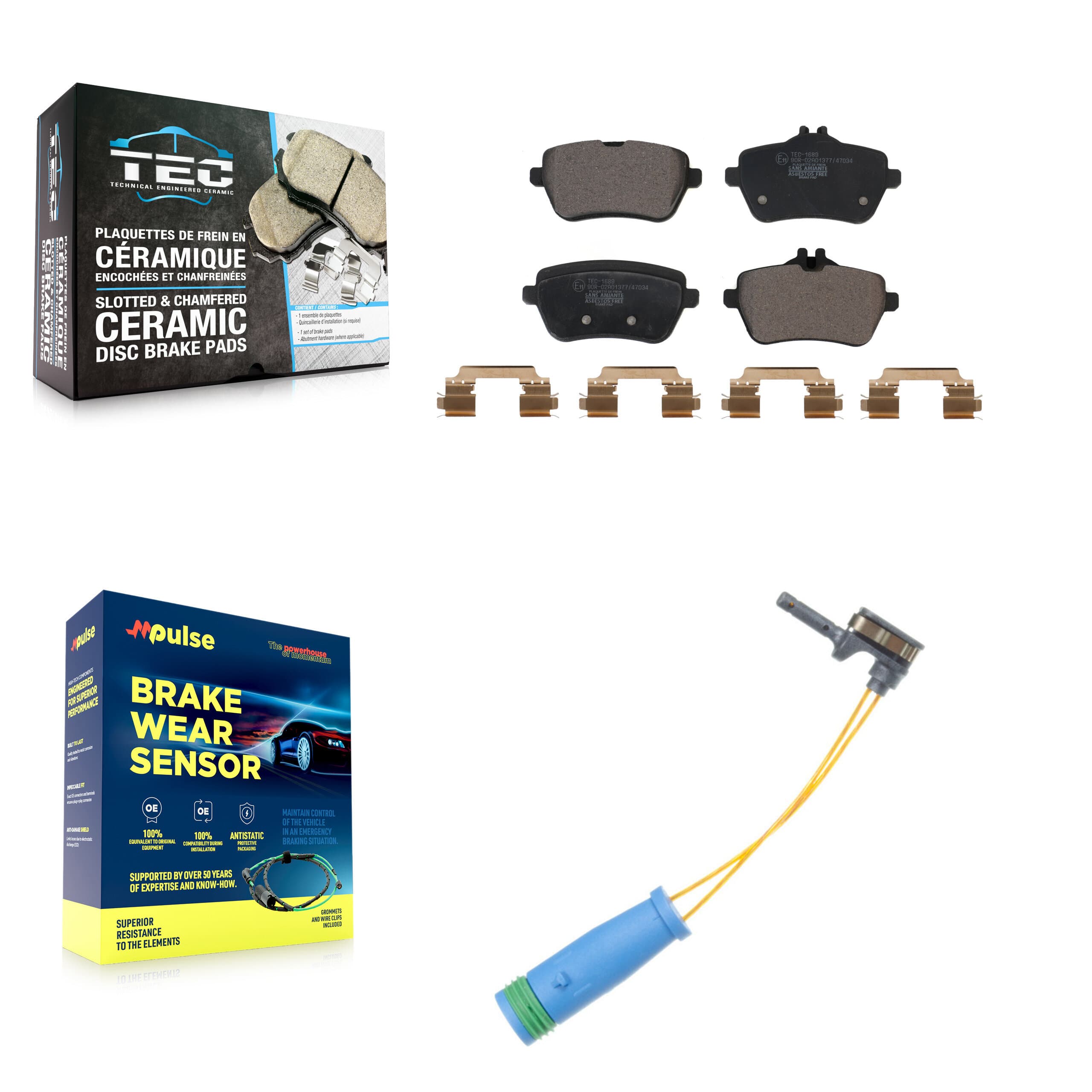 TEC - KTW-101227 - Rear Disc Brake Pad Kits image 1