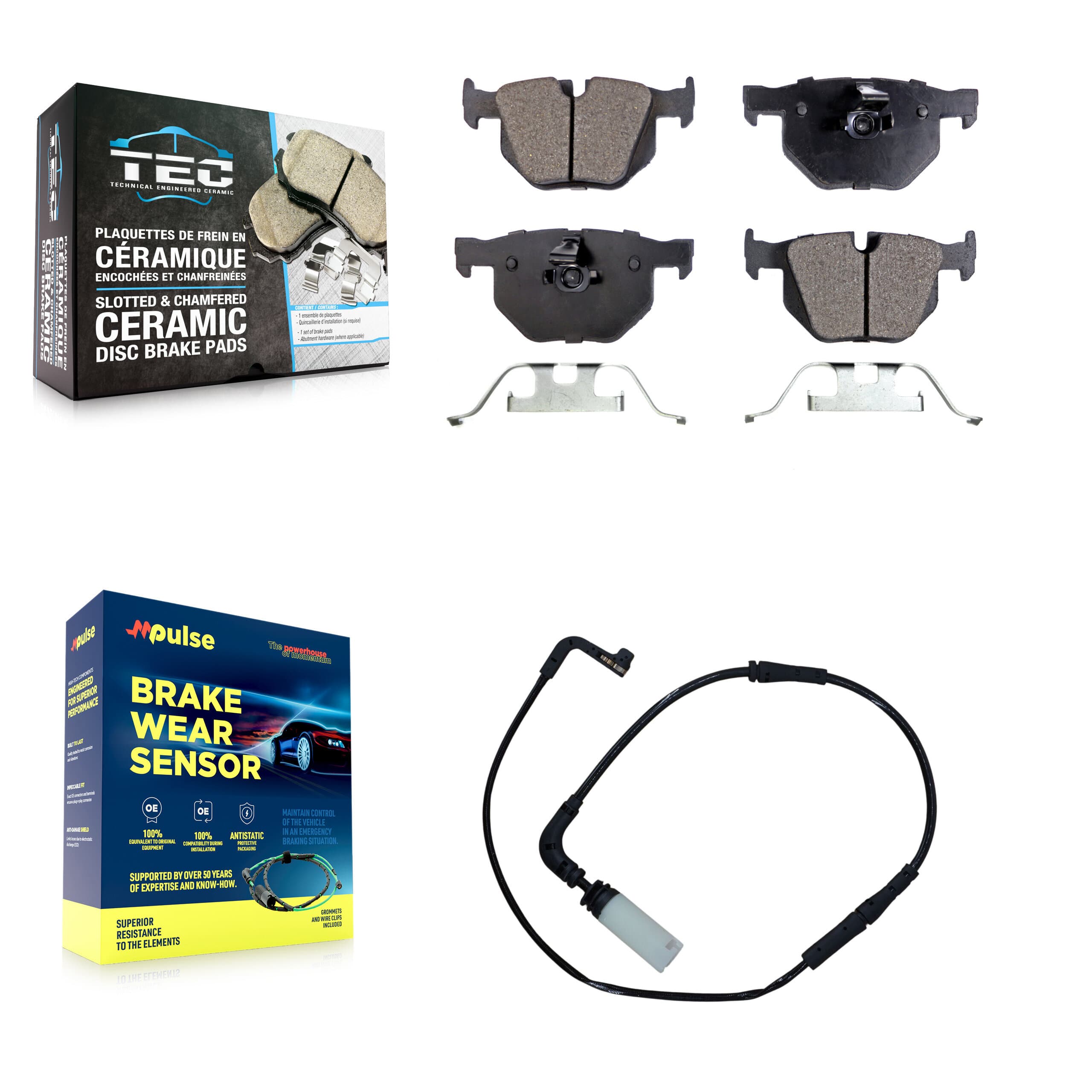 TEC - KTW-101234 - Rear Disc Brake Pad Kits image 1
