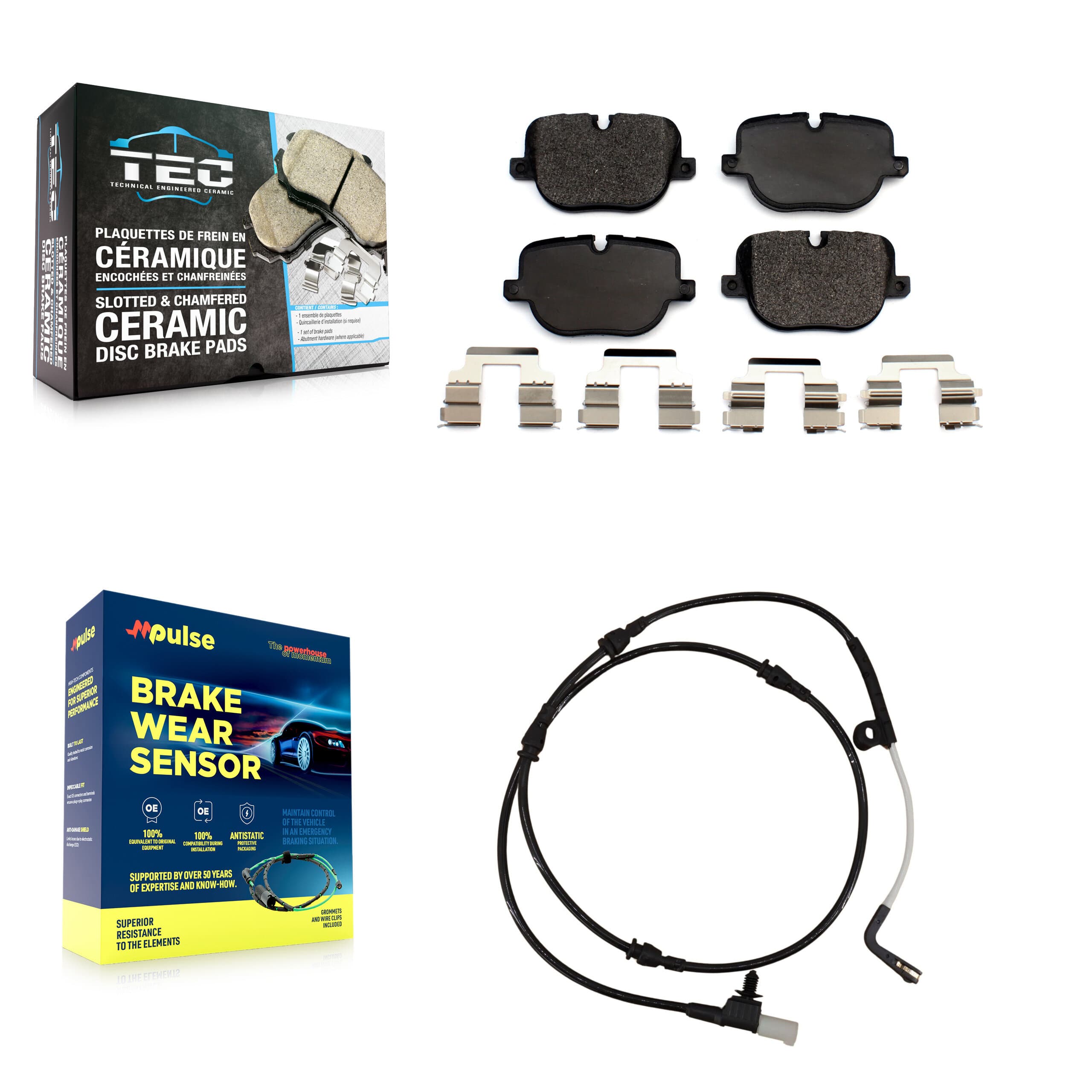 TEC - KTW-101242 - Rear Disc Brake Pad Kits image 1