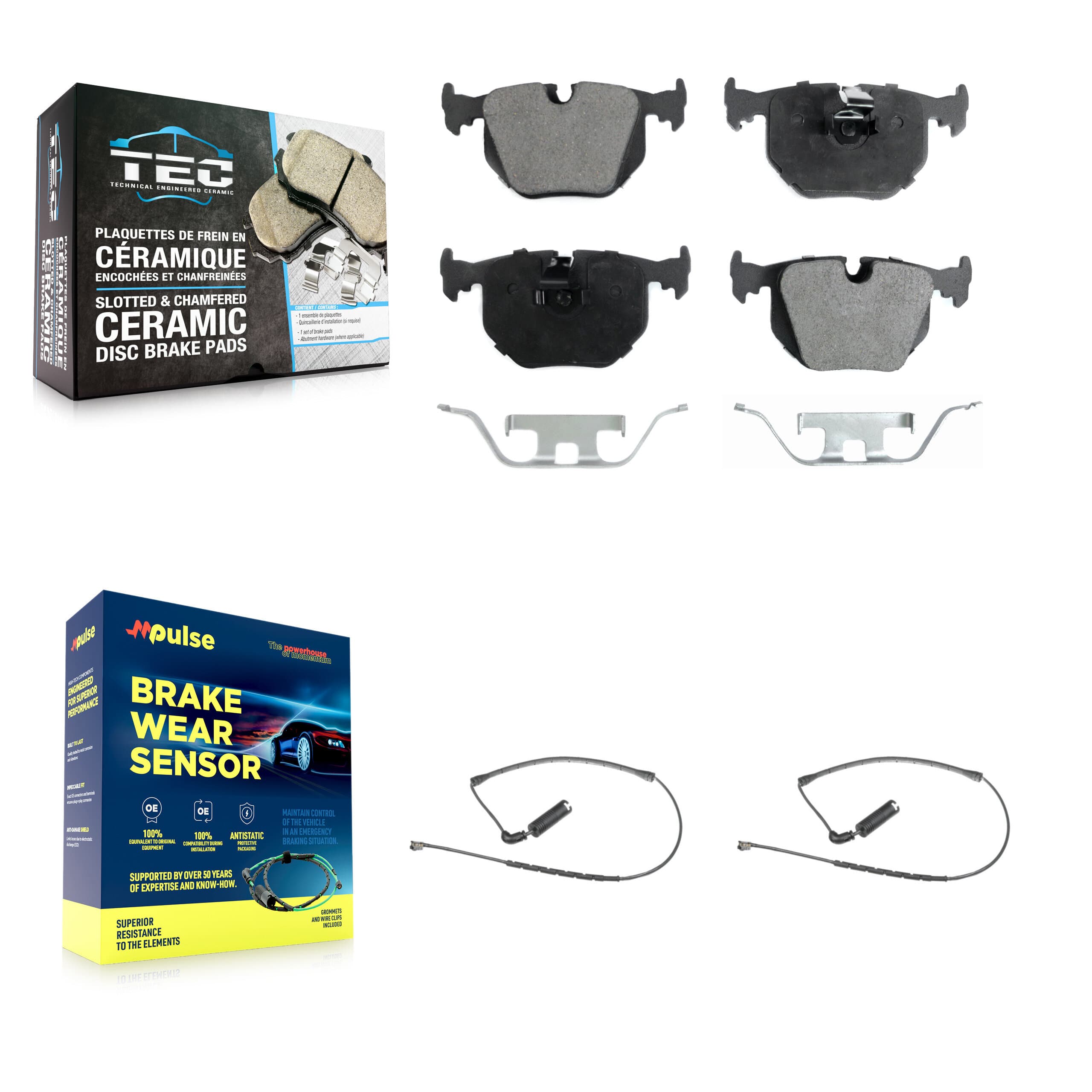 TEC - KTW-101250 - Rear Disc Brake Pad Kits image 1