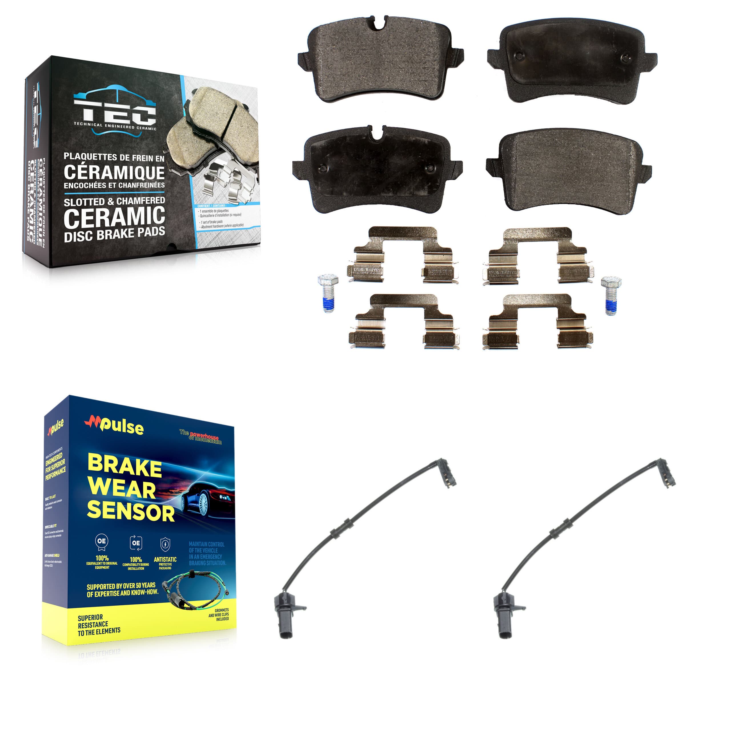TEC - KTW-101264 - Rear Disc Brake Pad Kits image 1