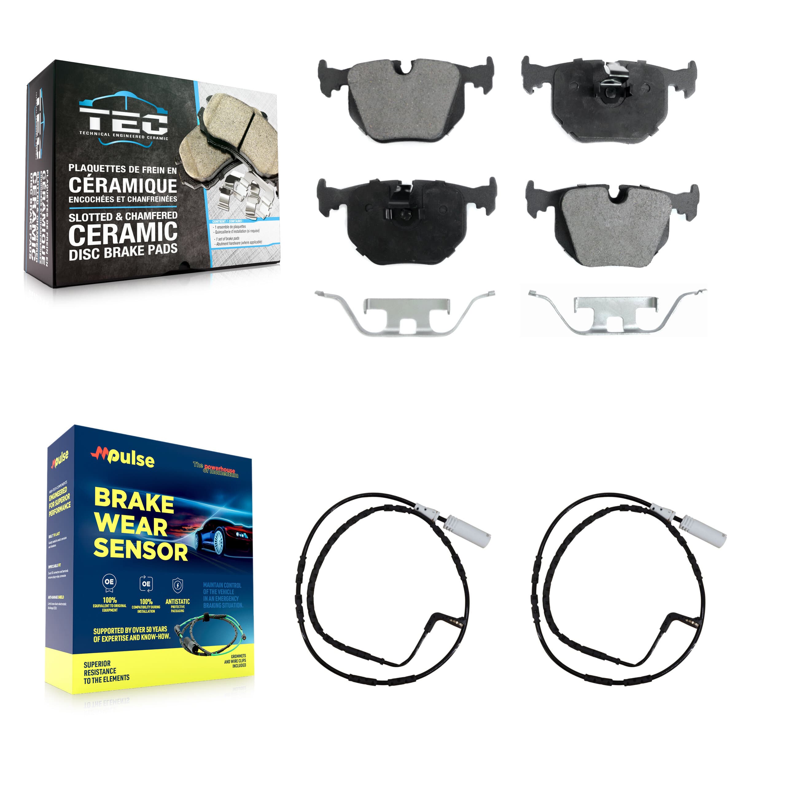 TEC - KTW-101279 - Rear Disc Brake Pad Kits image 1