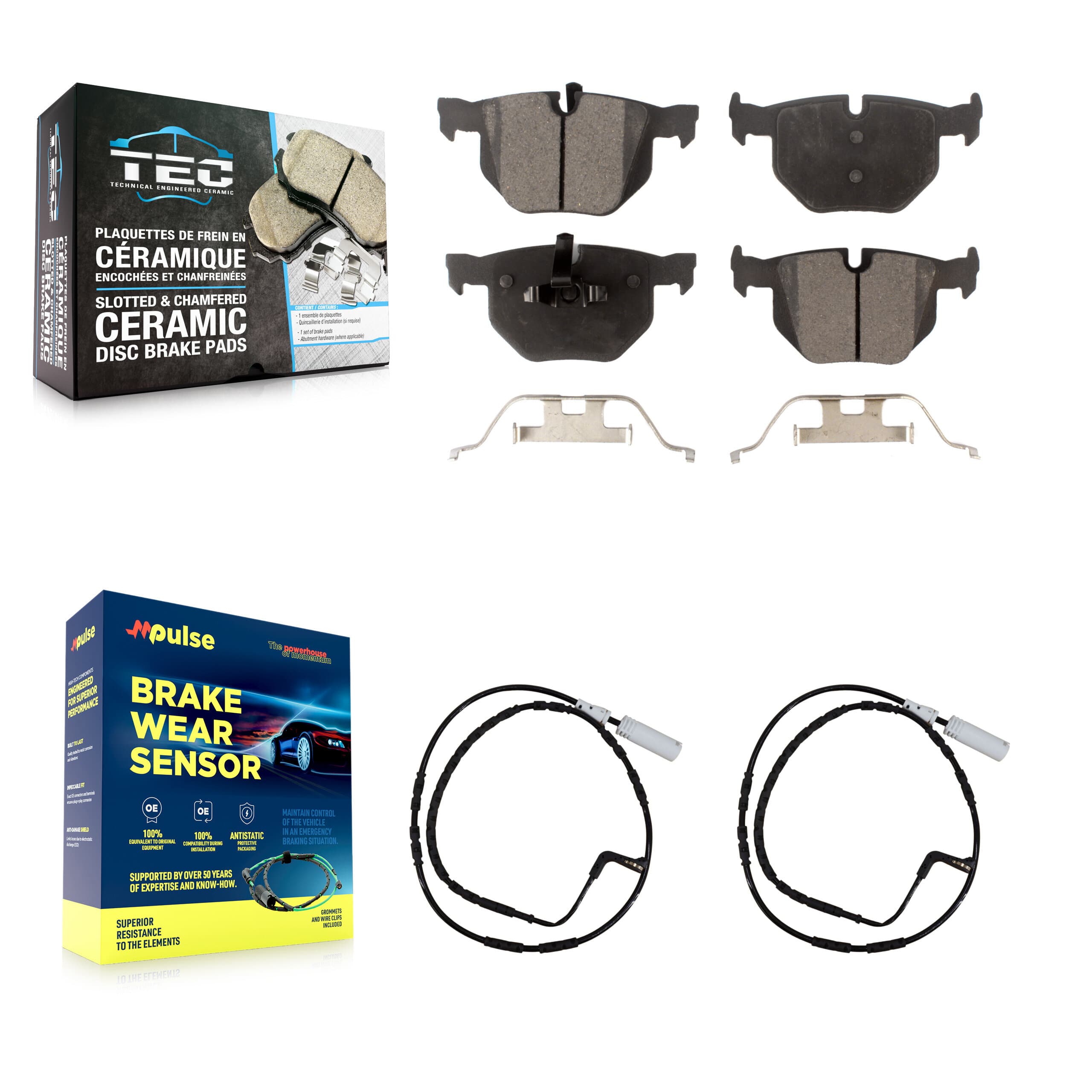 TEC - KTW-101280 - Rear Disc Brake Pad Kits image 1