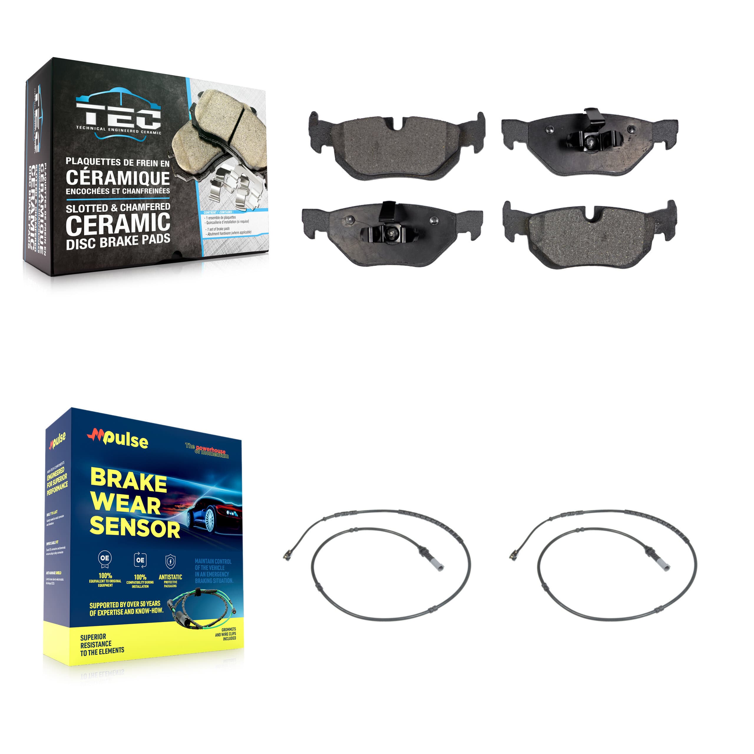 TEC - KTW-101292 - Rear Disc Brake Pad Kits image 1