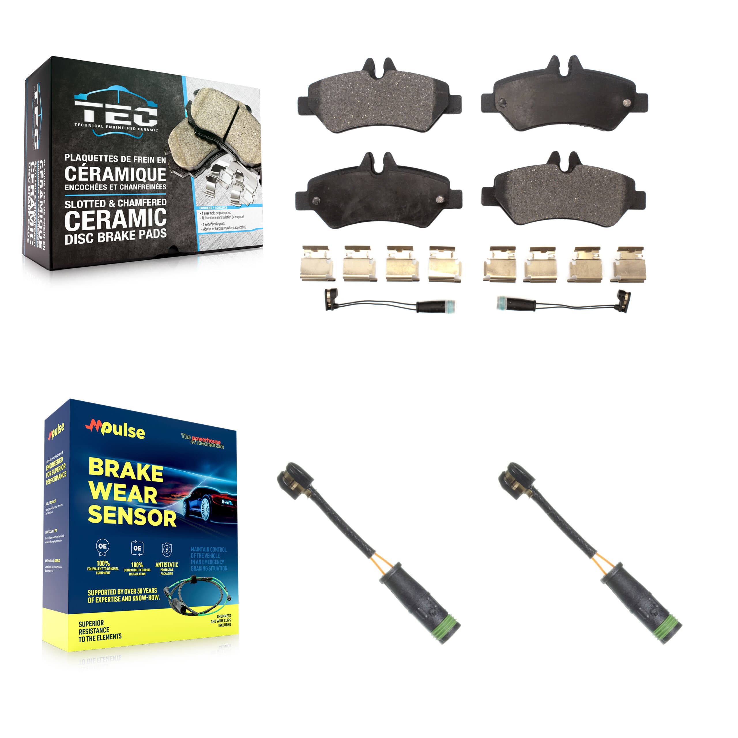 TEC - KTW-101295 - Rear Disc Brake Pad Kits image 1