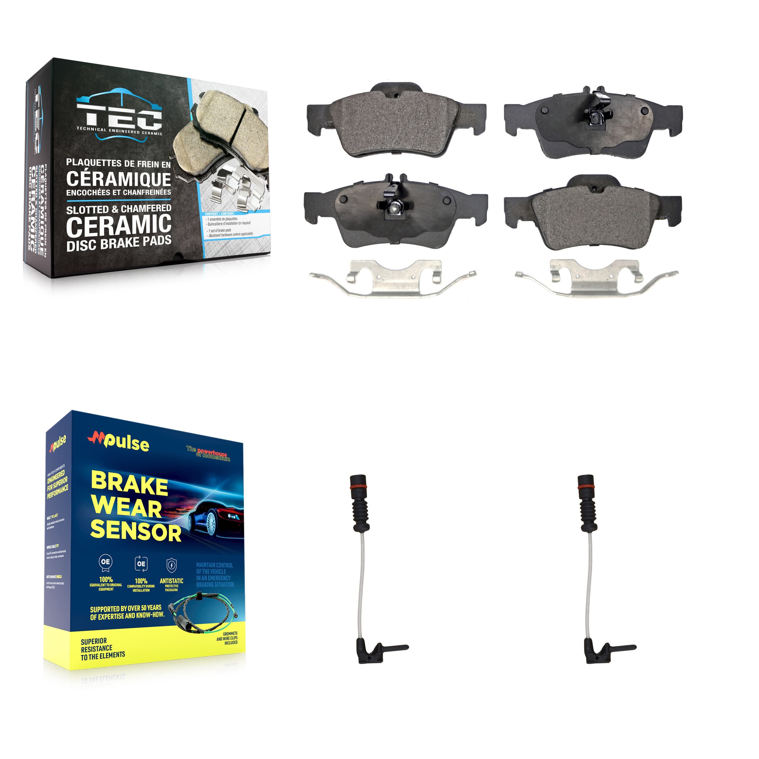 TEC - KTW-101309 - Rear Disc Brake Pad Kits image 1