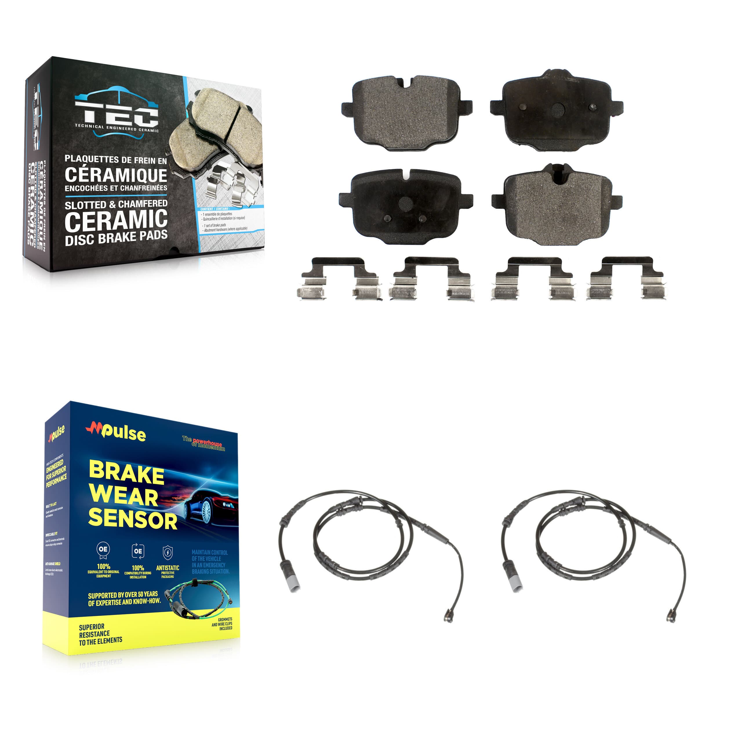 TEC - KTW-101310 - Rear Disc Brake Pad Kits image 1