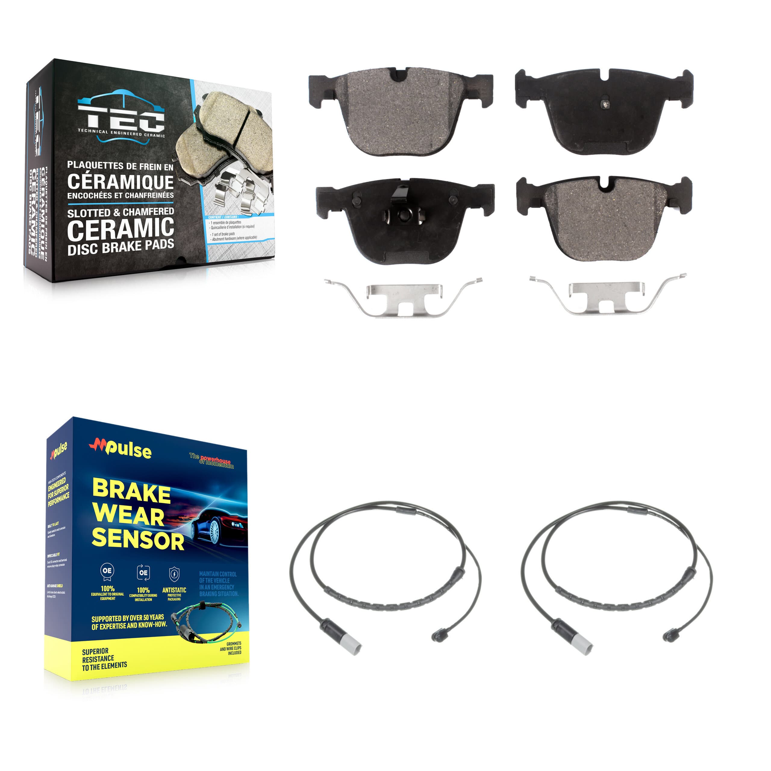 TEC - KTW-101332 - Rear Disc Brake Pad Kits image 1