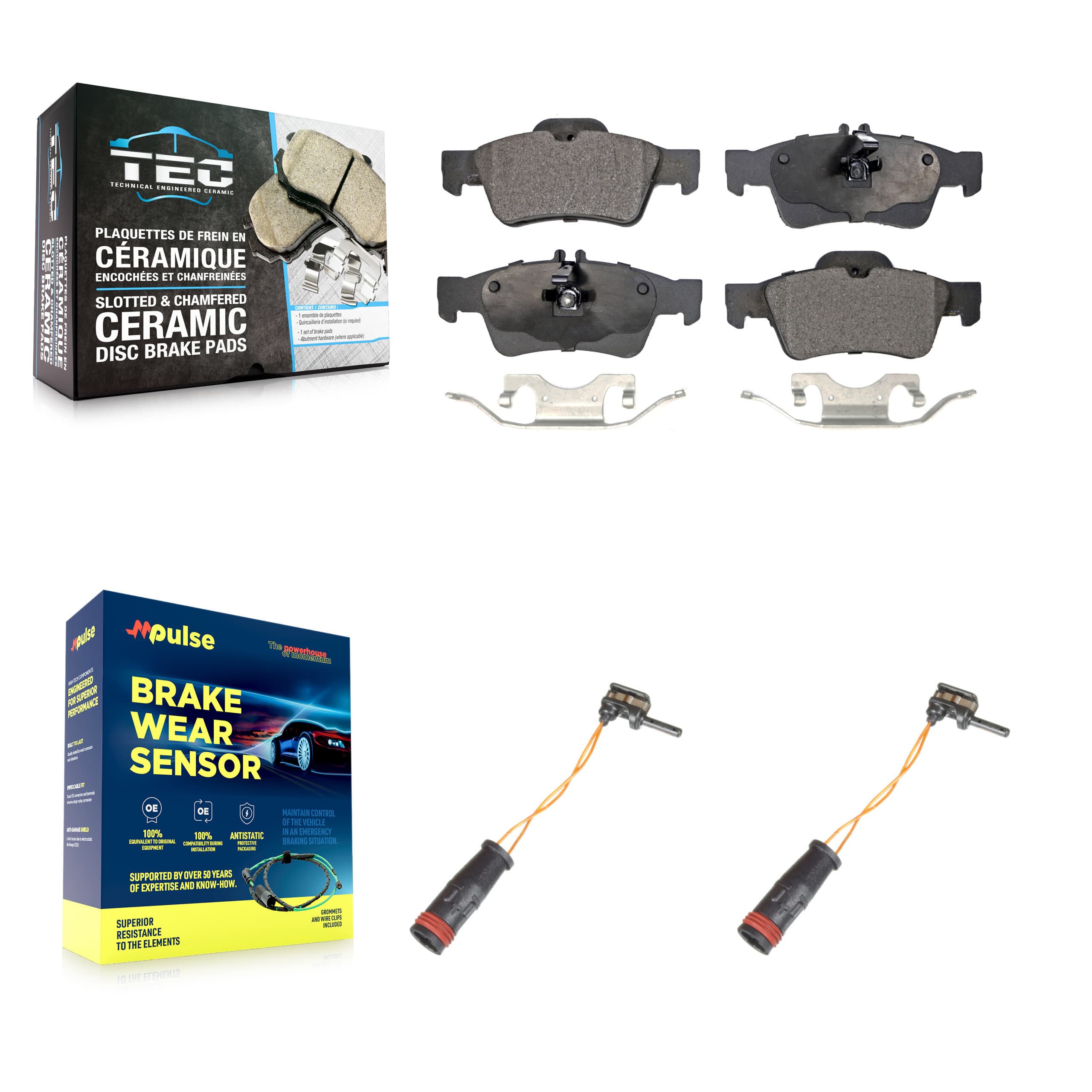 TEC - KTW-101341 - Rear Disc Brake Pad Kits image 1