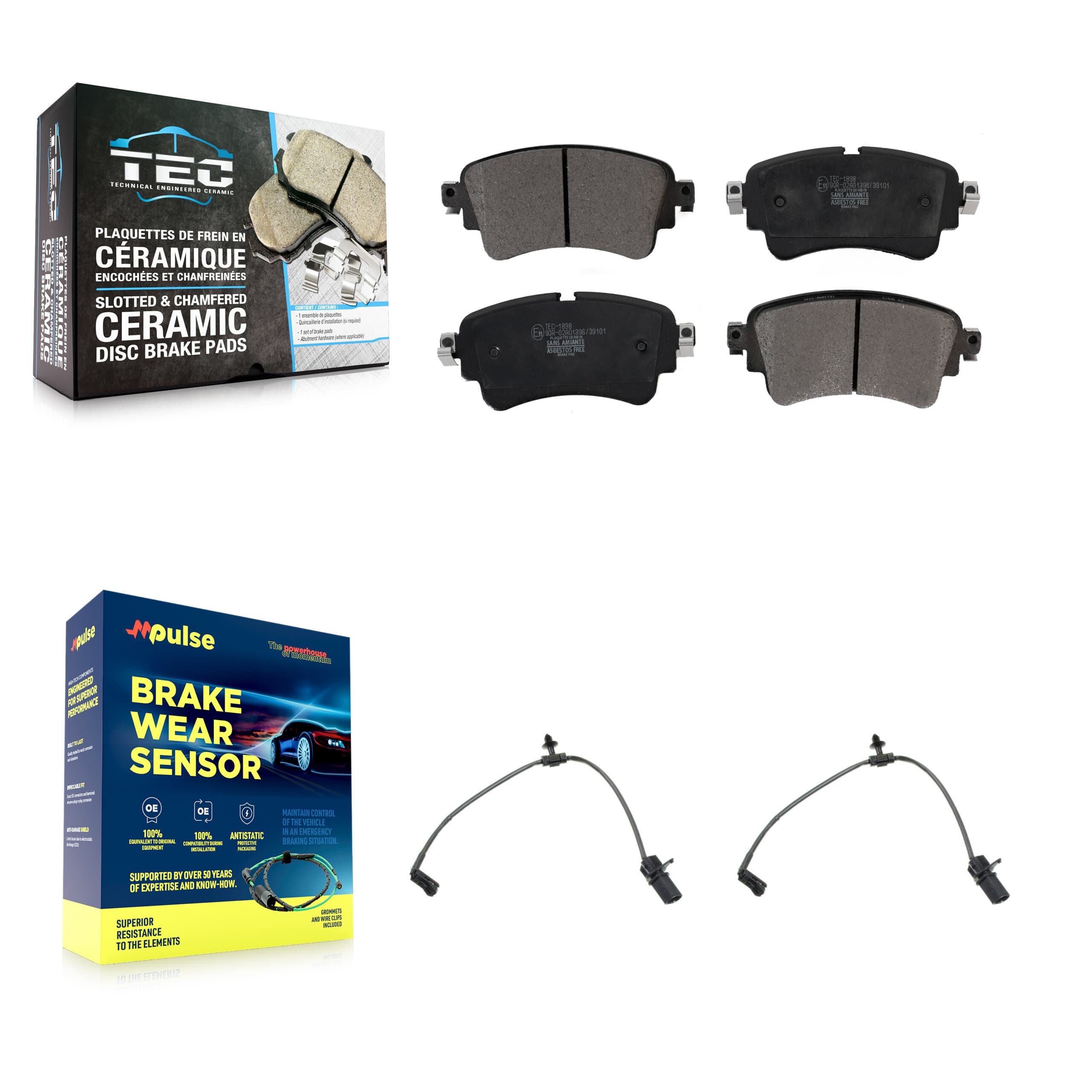 TEC - KTW-101354 - Rear Disc Brake Pad Kits image 1