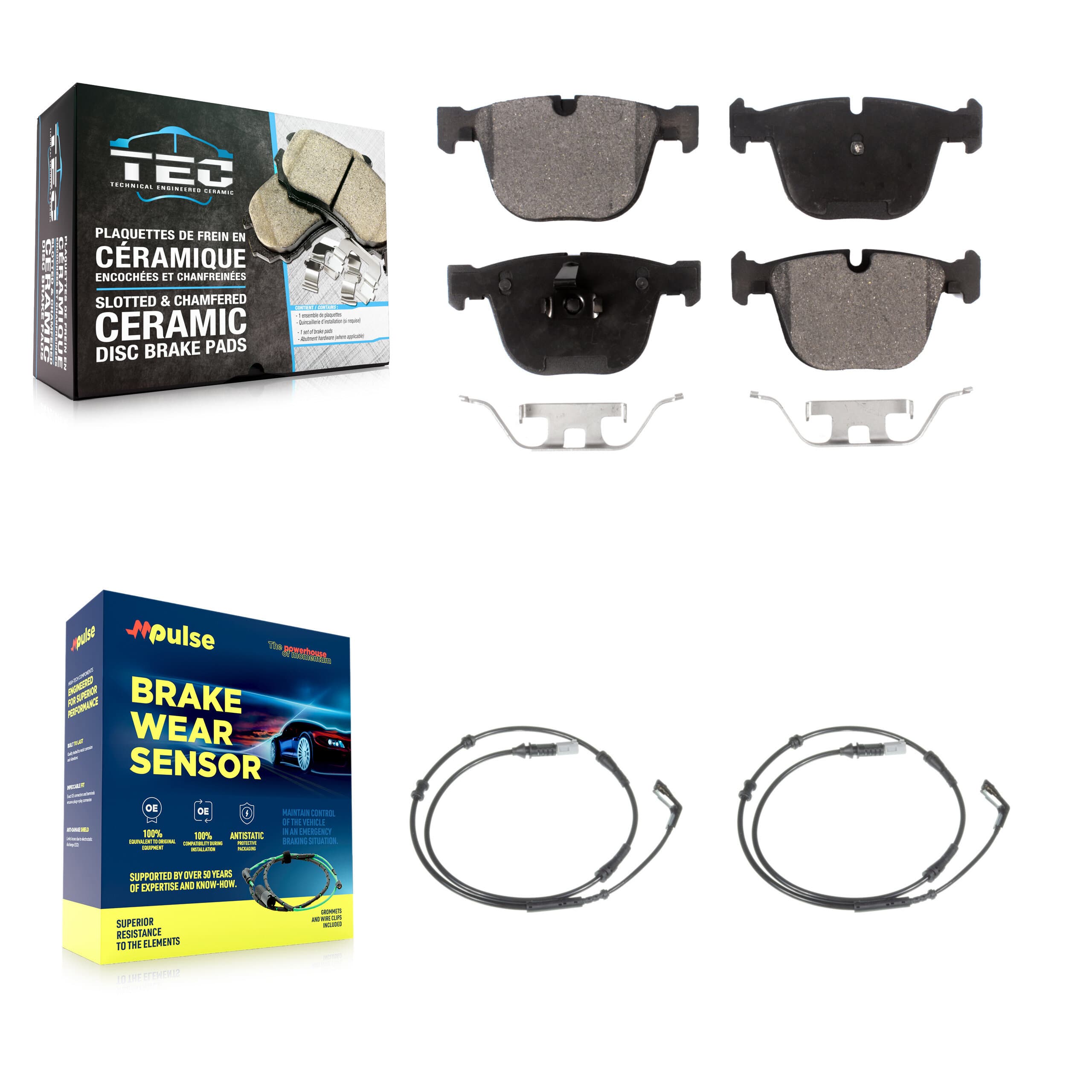 TEC - KTW-101358 - Rear Disc Brake Pad Kits image 1