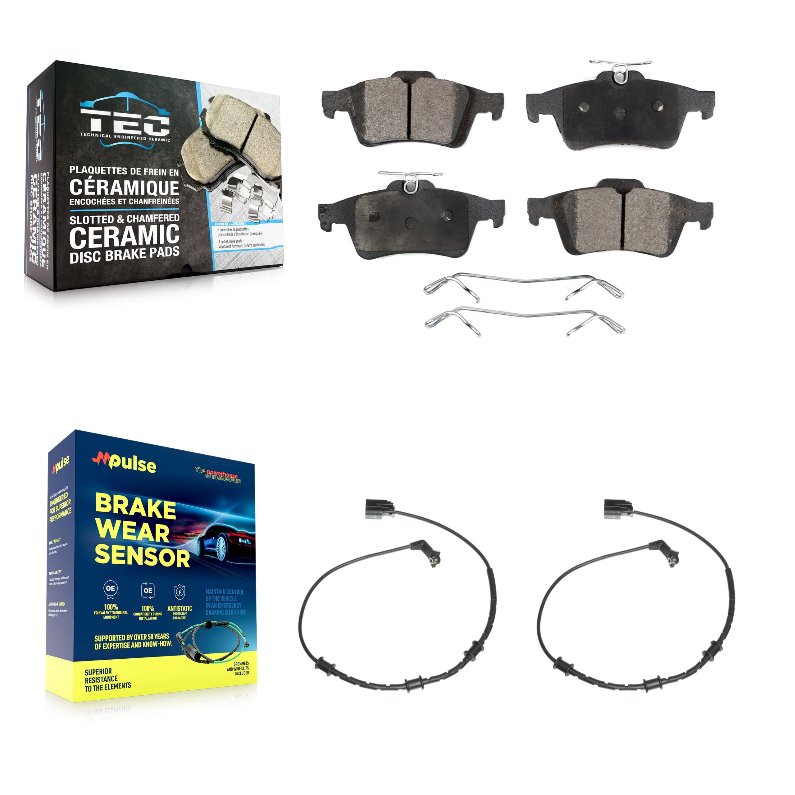 TEC - KTW-101361 - Rear Disc Brake Pad Kits image 1