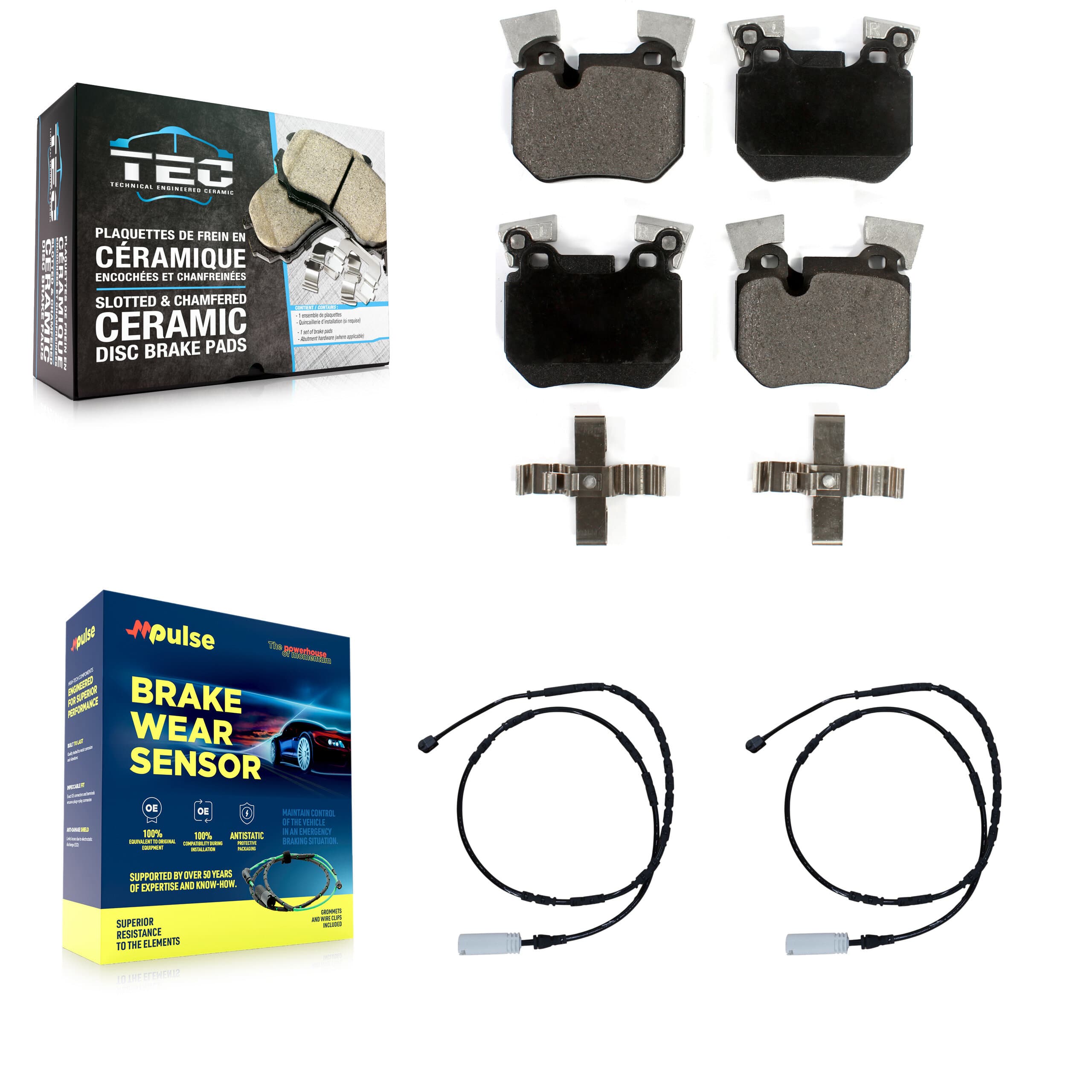 TEC - KTW-101368 - Rear Disc Brake Pad Kits image 1