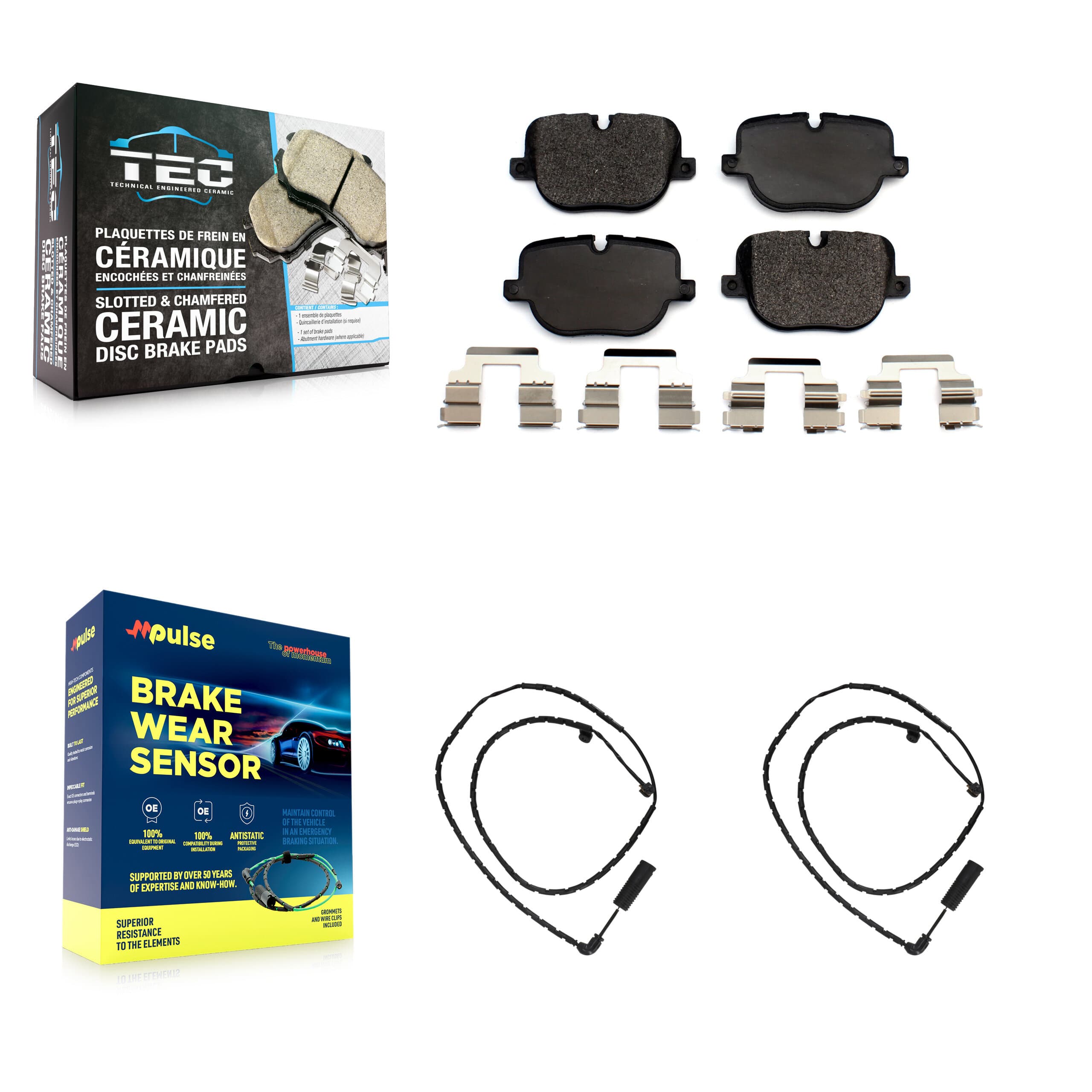 TEC - KTW-101374 - Rear Disc Brake Pad Kits image 1