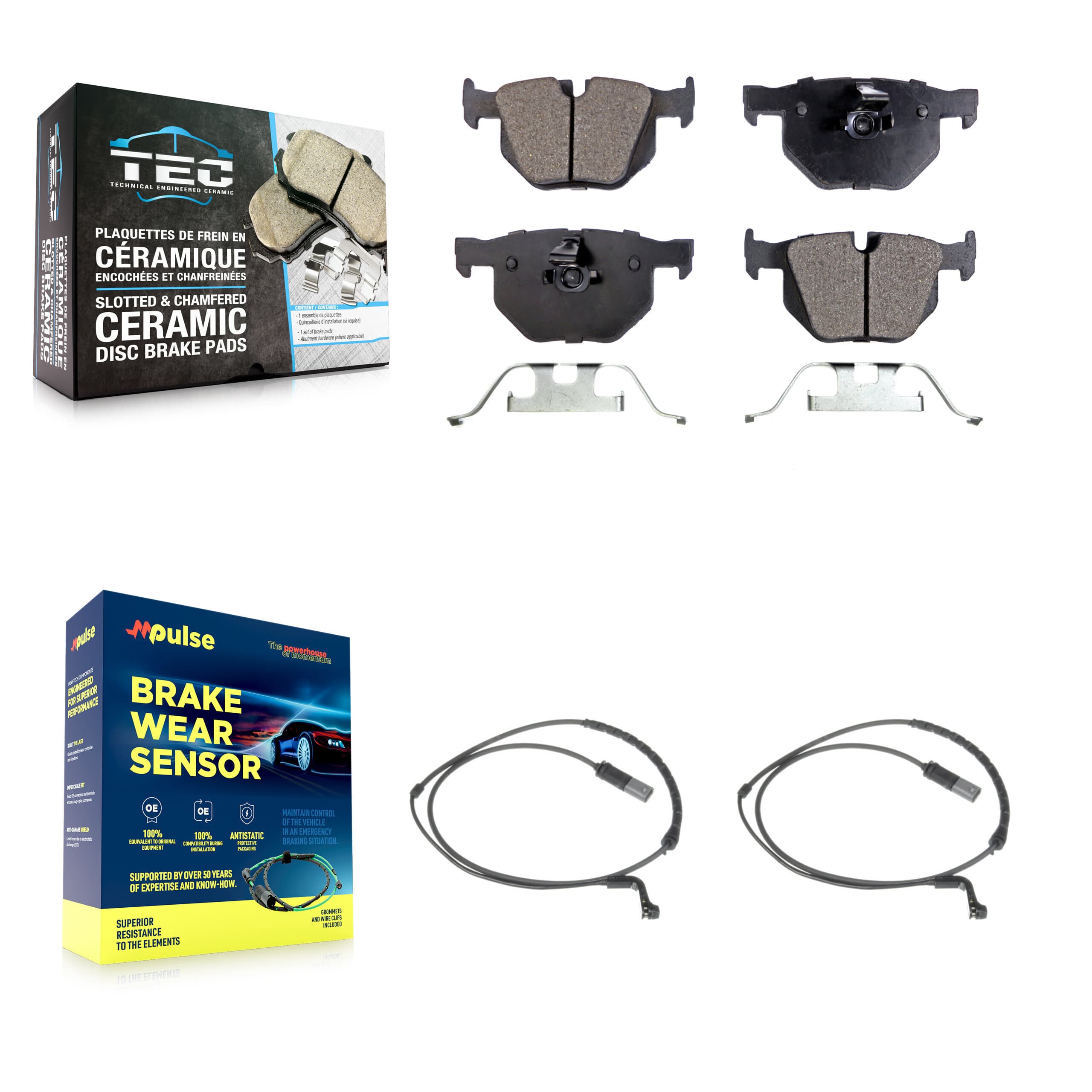 TEC - KTW-101382 - Rear Disc Brake Pad Kits image 1
