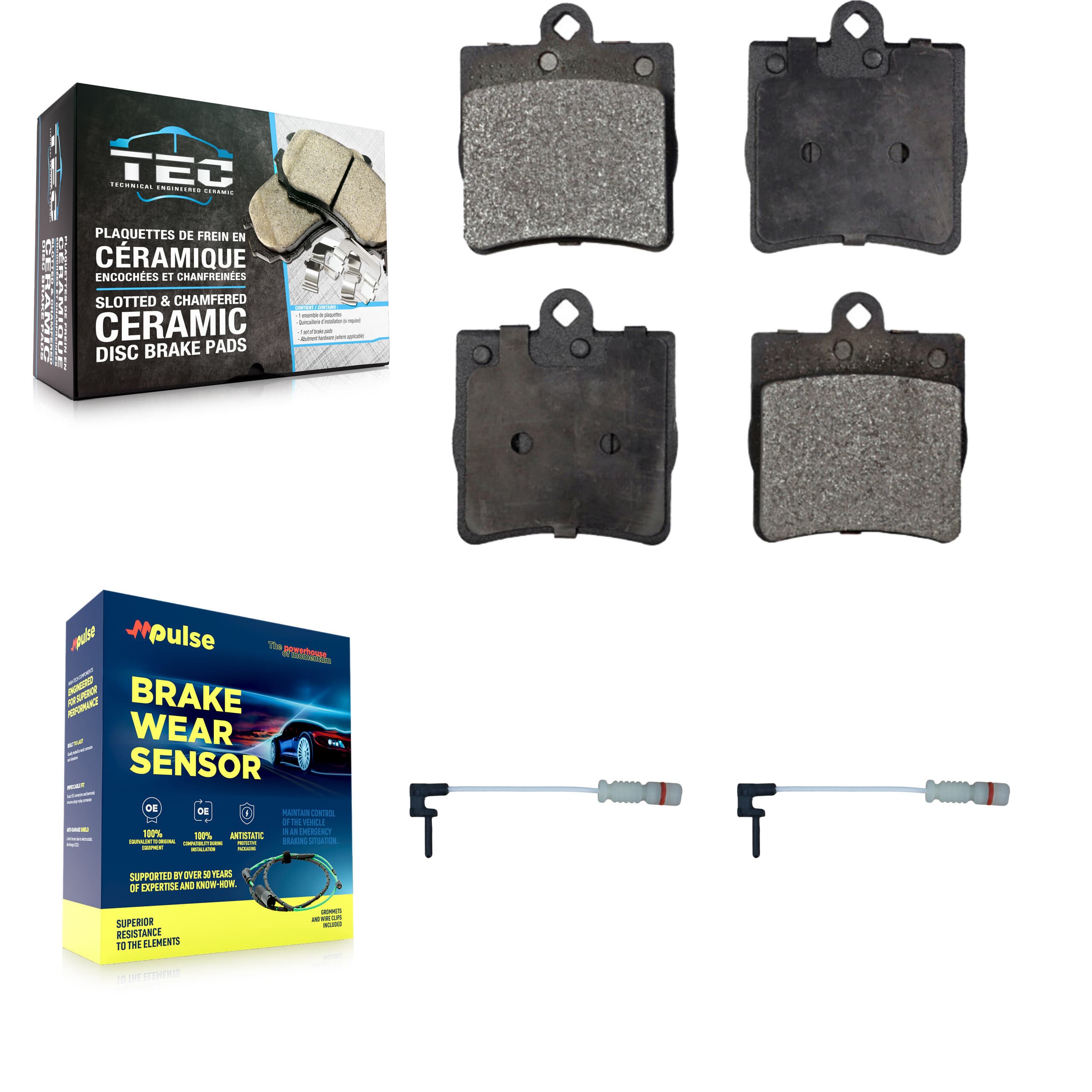 TEC - KTW-101395 - Rear Disc Brake Pad Kits image 1