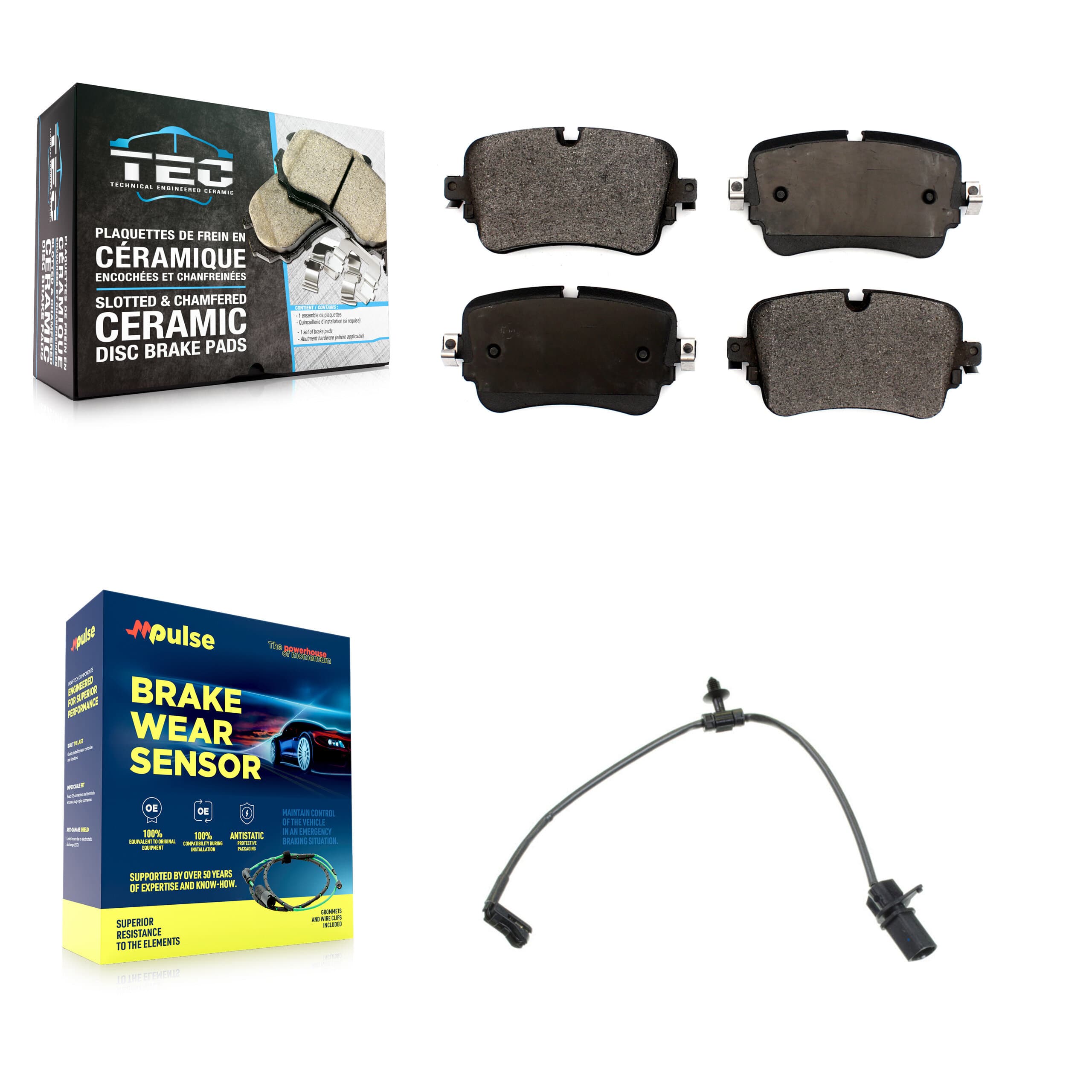 TEC - KTW-101497 - Rear Disc Brake Pad Kits image 1