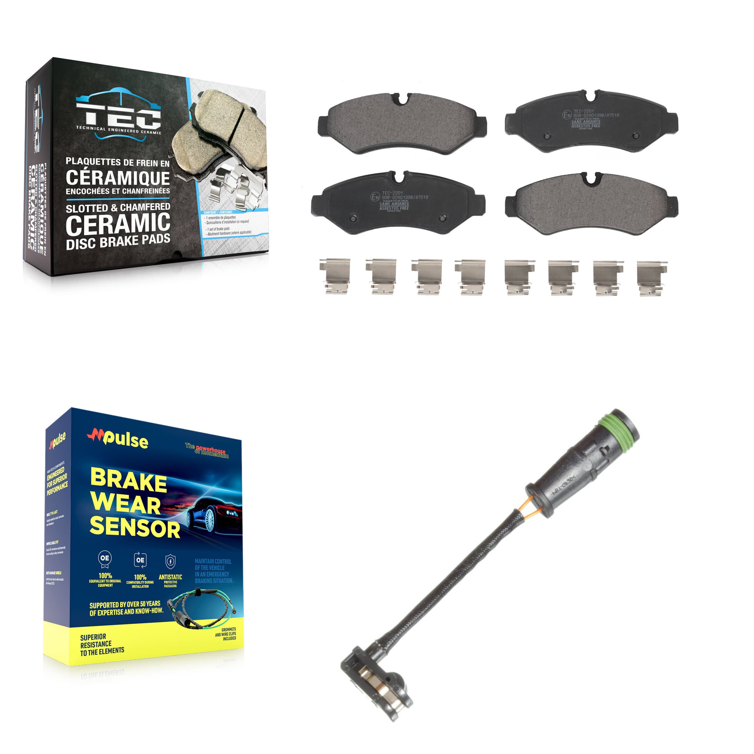TEC - KTW-101502 - Rear Disc Brake Pad Kits image 1