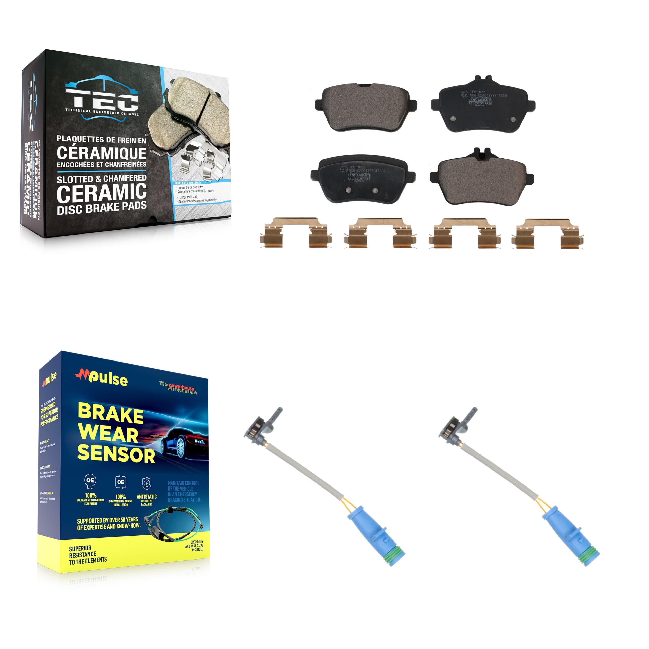 TEC - KTW-101509 - Rear Disc Brake Pad Kits image 1