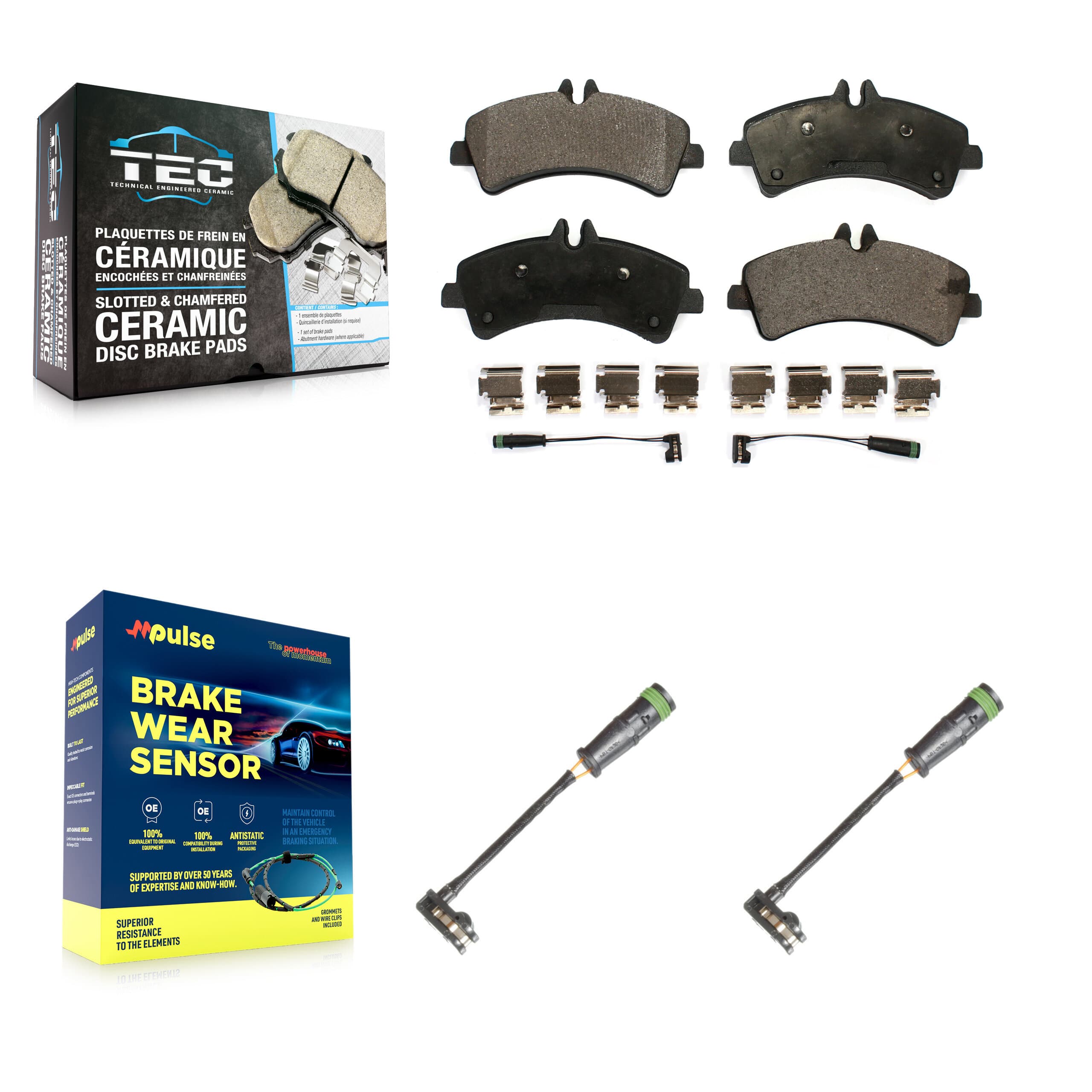 TEC - KTW-101511 - Rear Disc Brake Pad Kits image 1