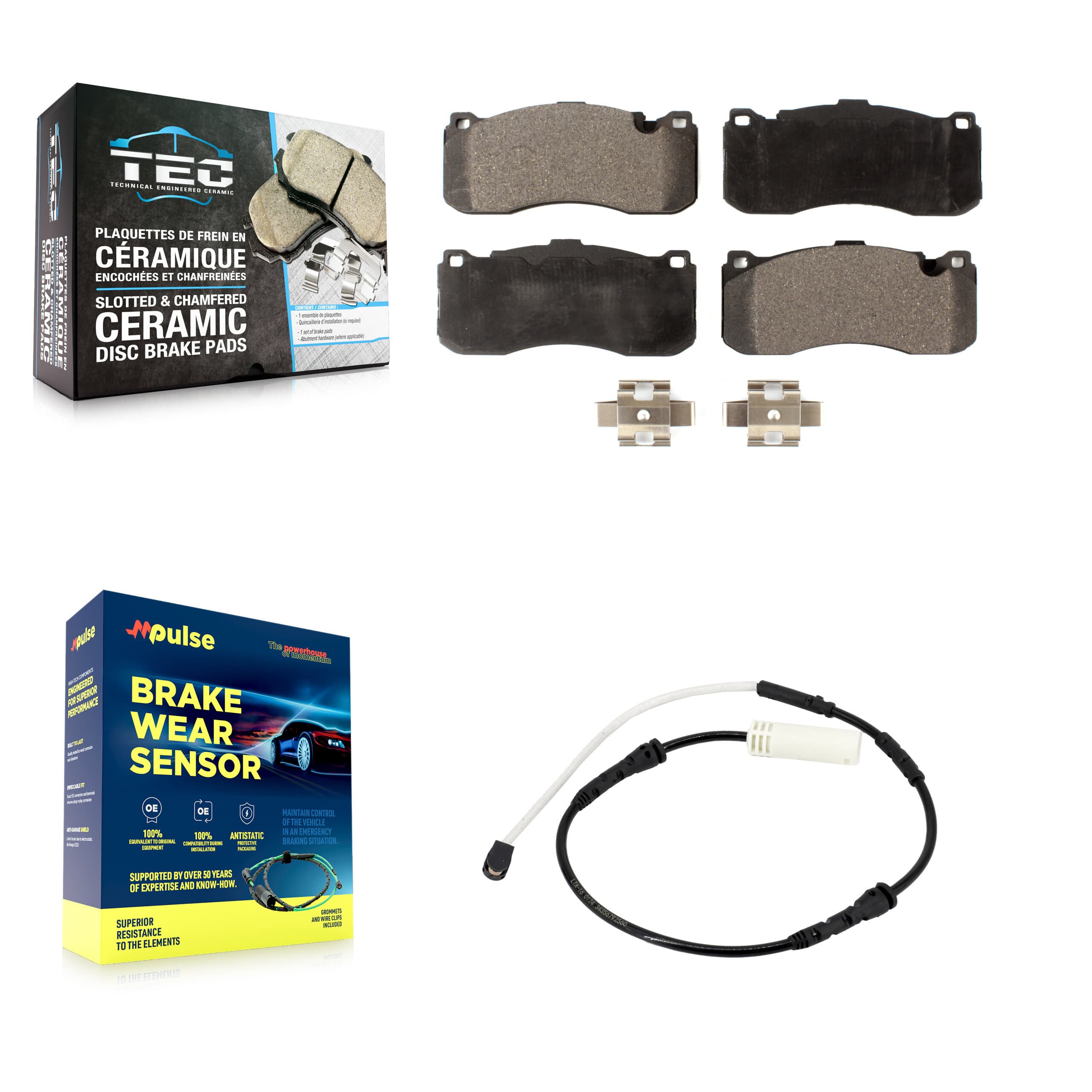 TEC - KTW-101516 - Front Disc Brake Pad Kits image 1
