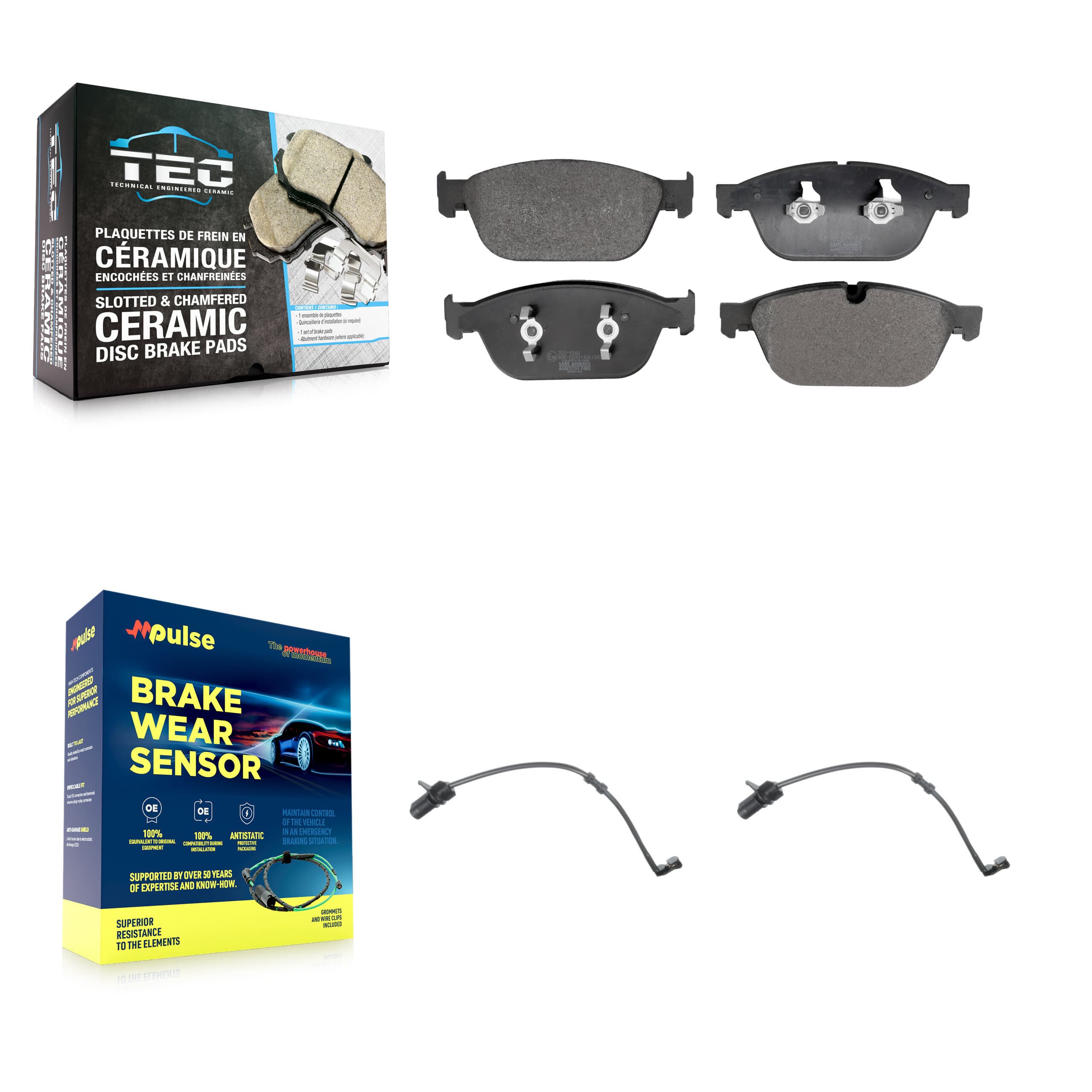 TEC - KTW-101553 - Front Disc Brake Pad Kits image 1