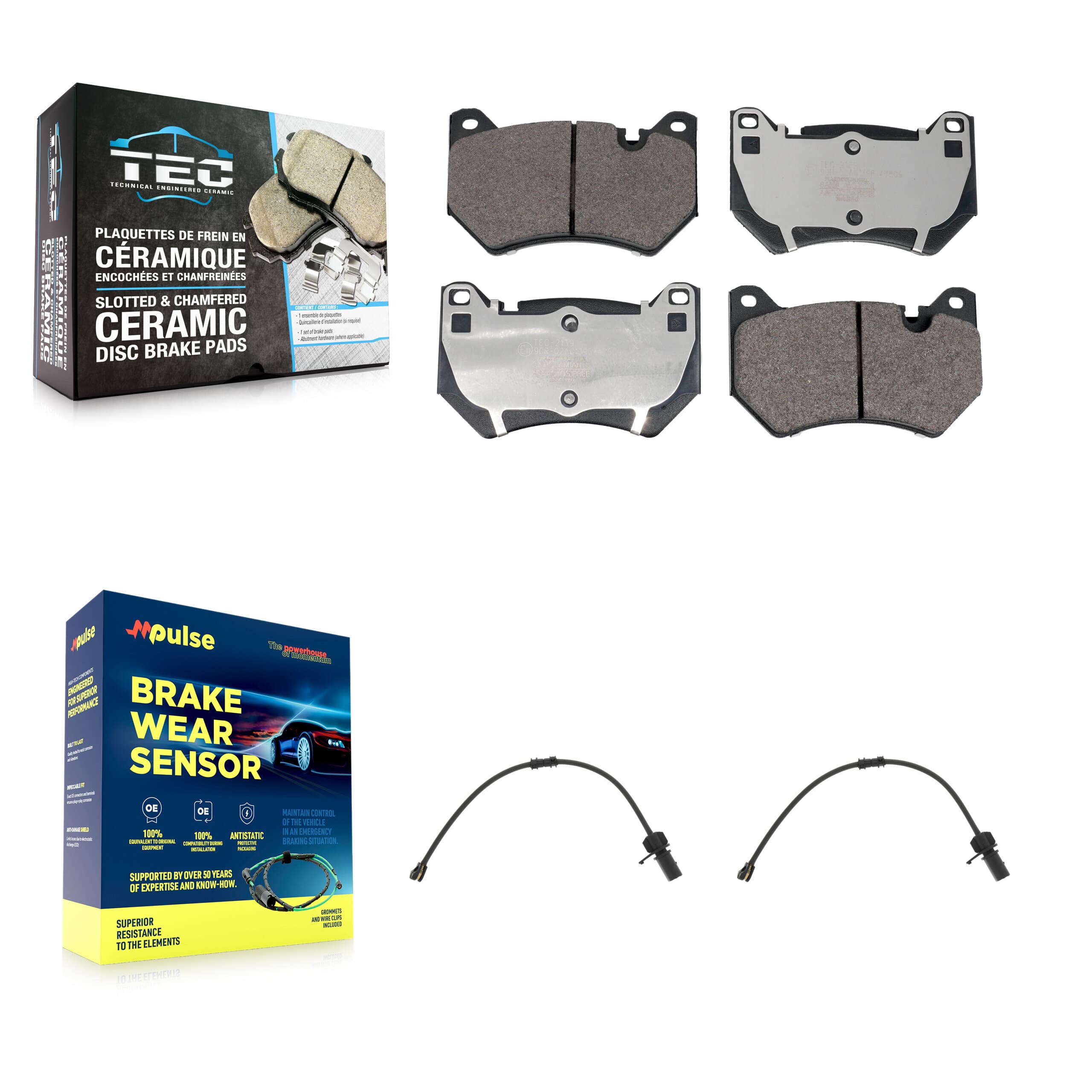 TEC - KTW-101560 - Front Disc Brake Pad Kits image 1